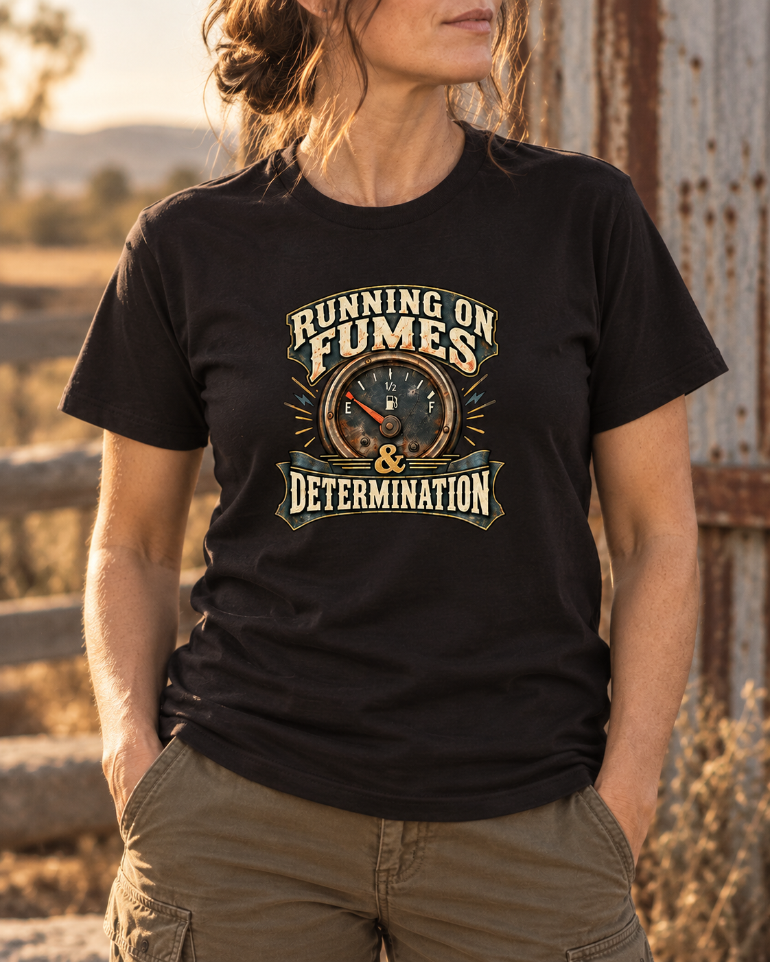 Running on Fumes & Determination Tee