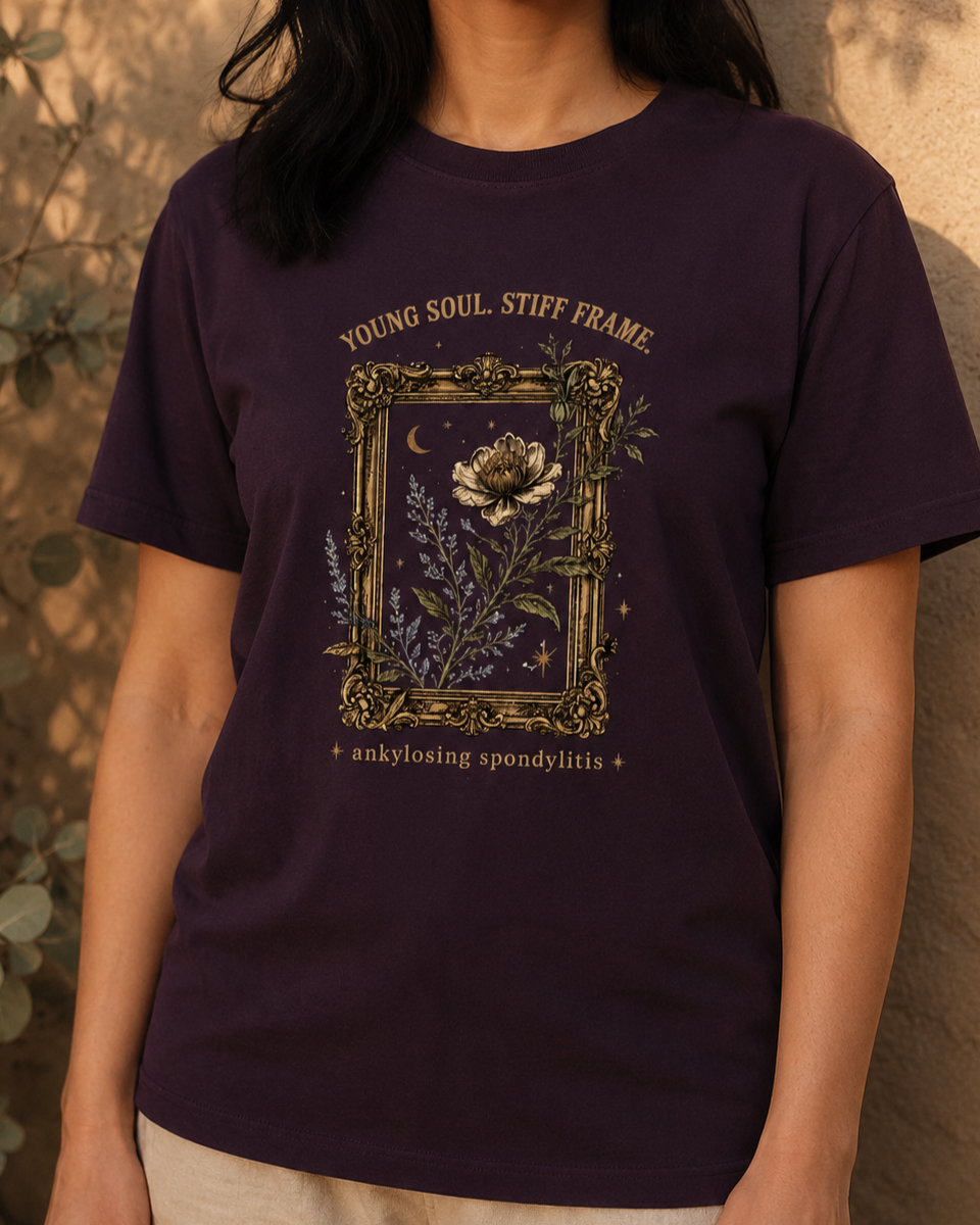 Young Soul. Stiff Frame. — Ankylosing Spondylitis Tee