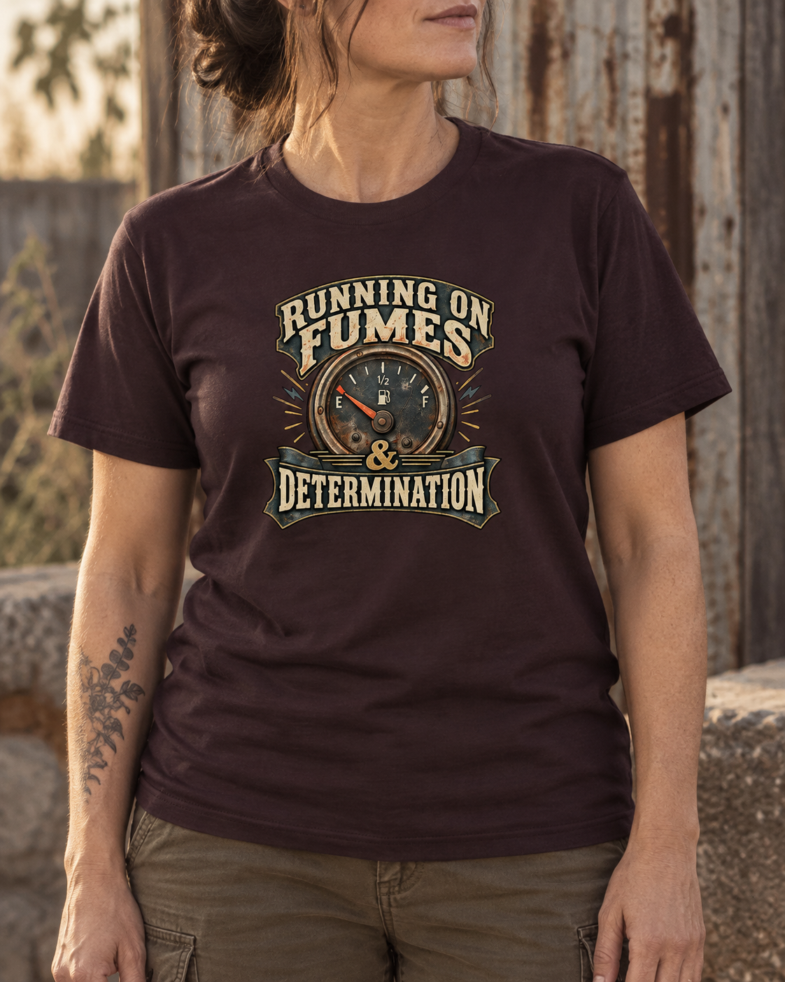 Running on Fumes & Determination Tee