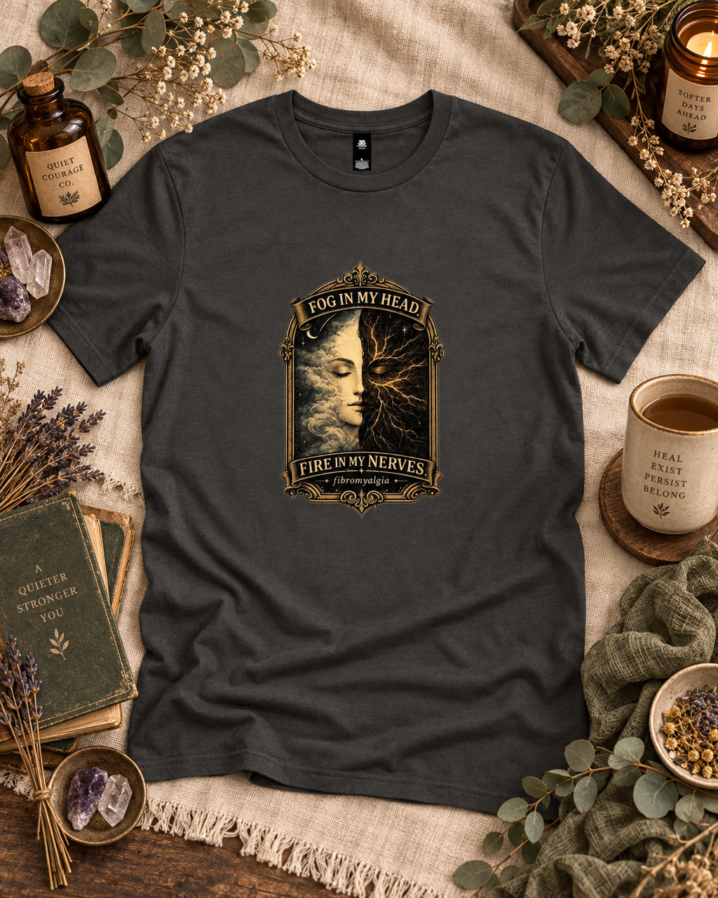 Fog in My Head. Fire in My Nerves. — Fibromyalgia Tee
