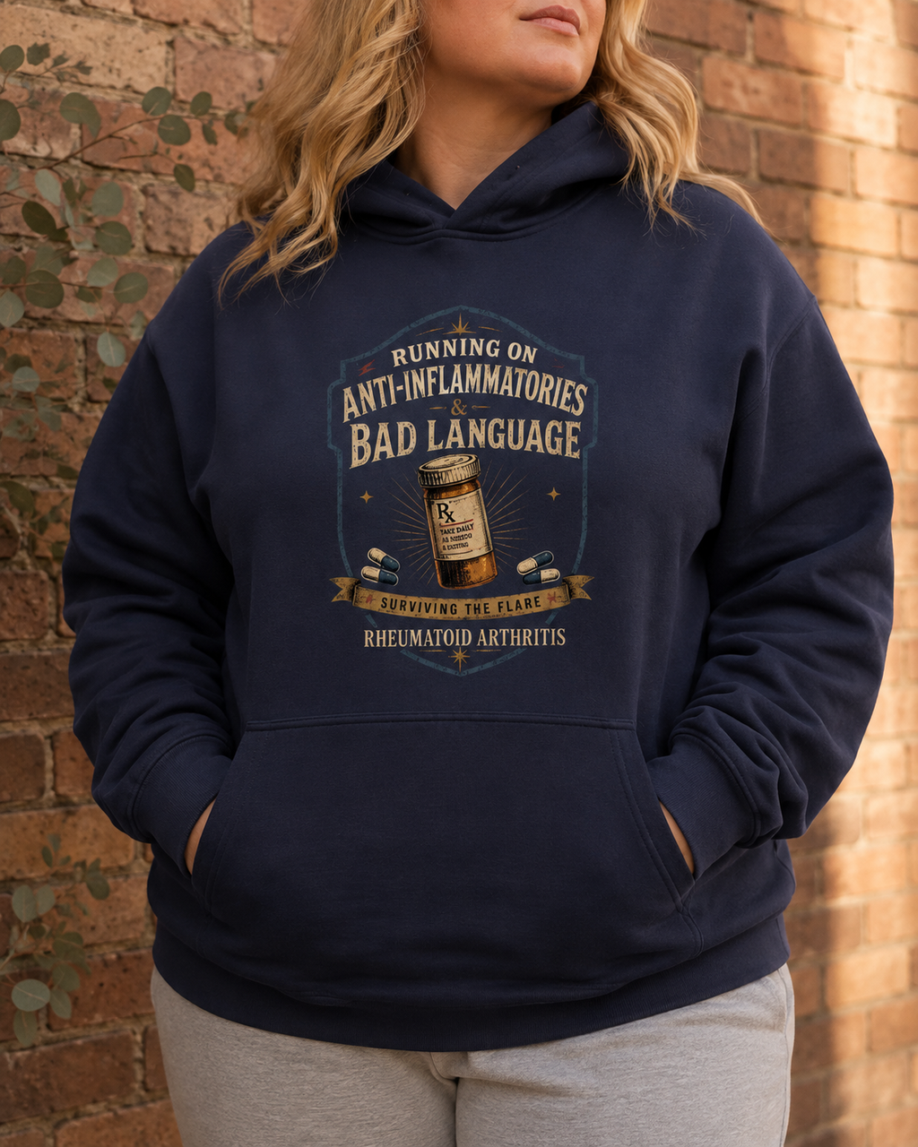 Running on Anti-Inflammatories & Bad Language — Rheumatoid Arthritis Hoodie