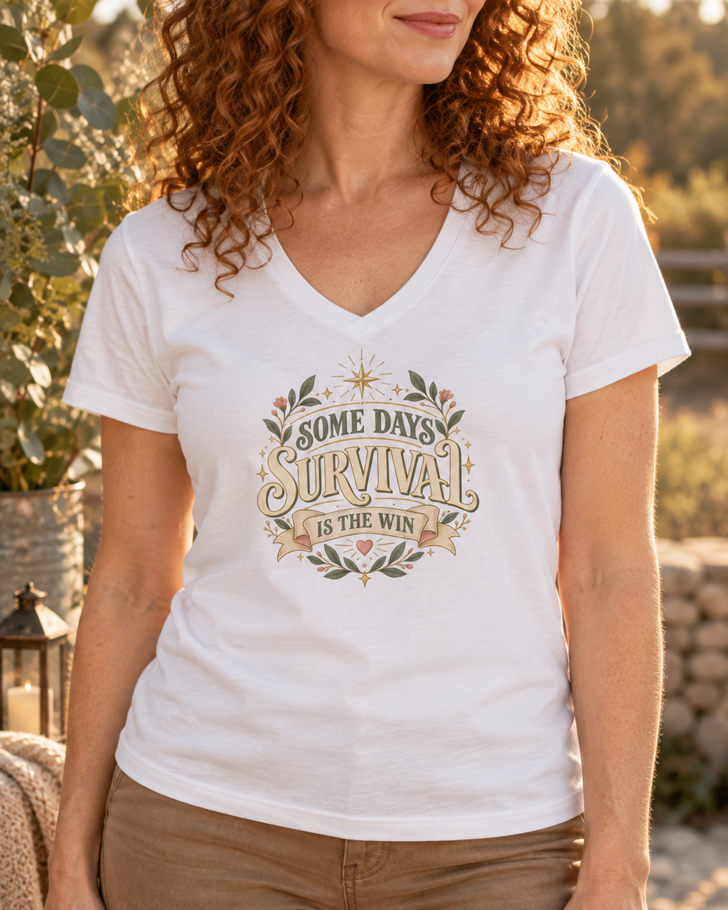 Some Days Survival Is the Win Tee