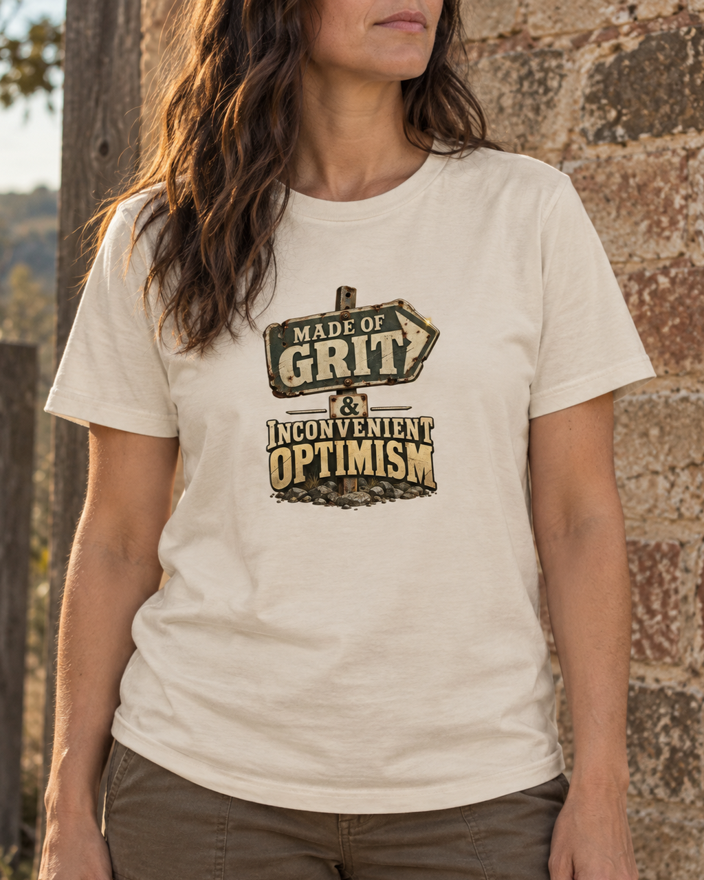 Made of Grit & Inconvenient Optimism Tee