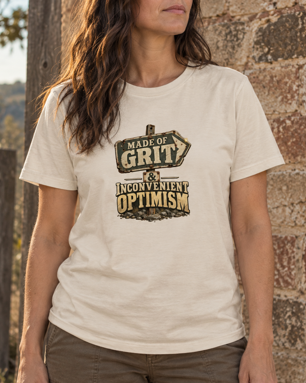 Made of Grit & Inconvenient Optimism Tee