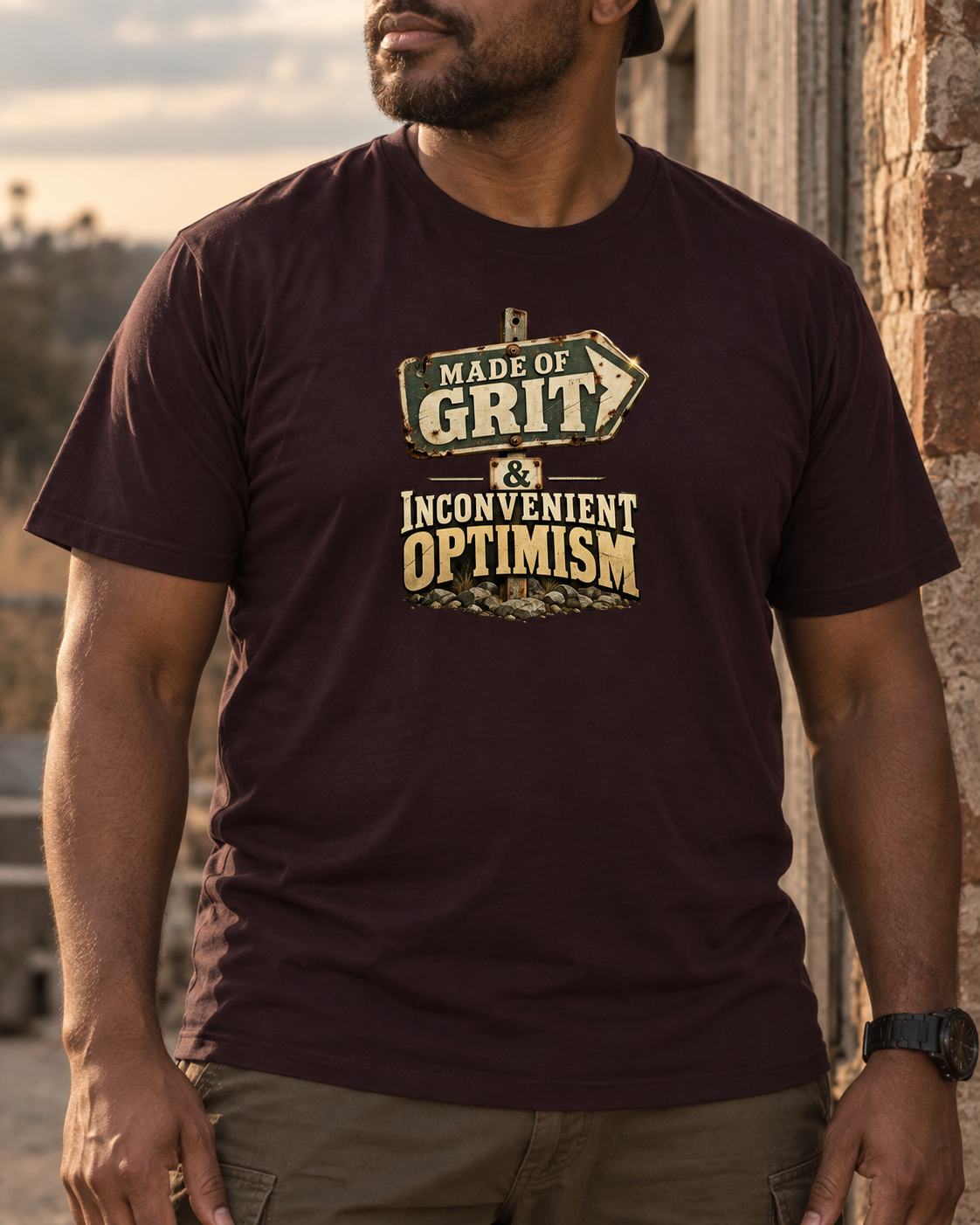 Made of Grit & Inconvenient Optimism Tee