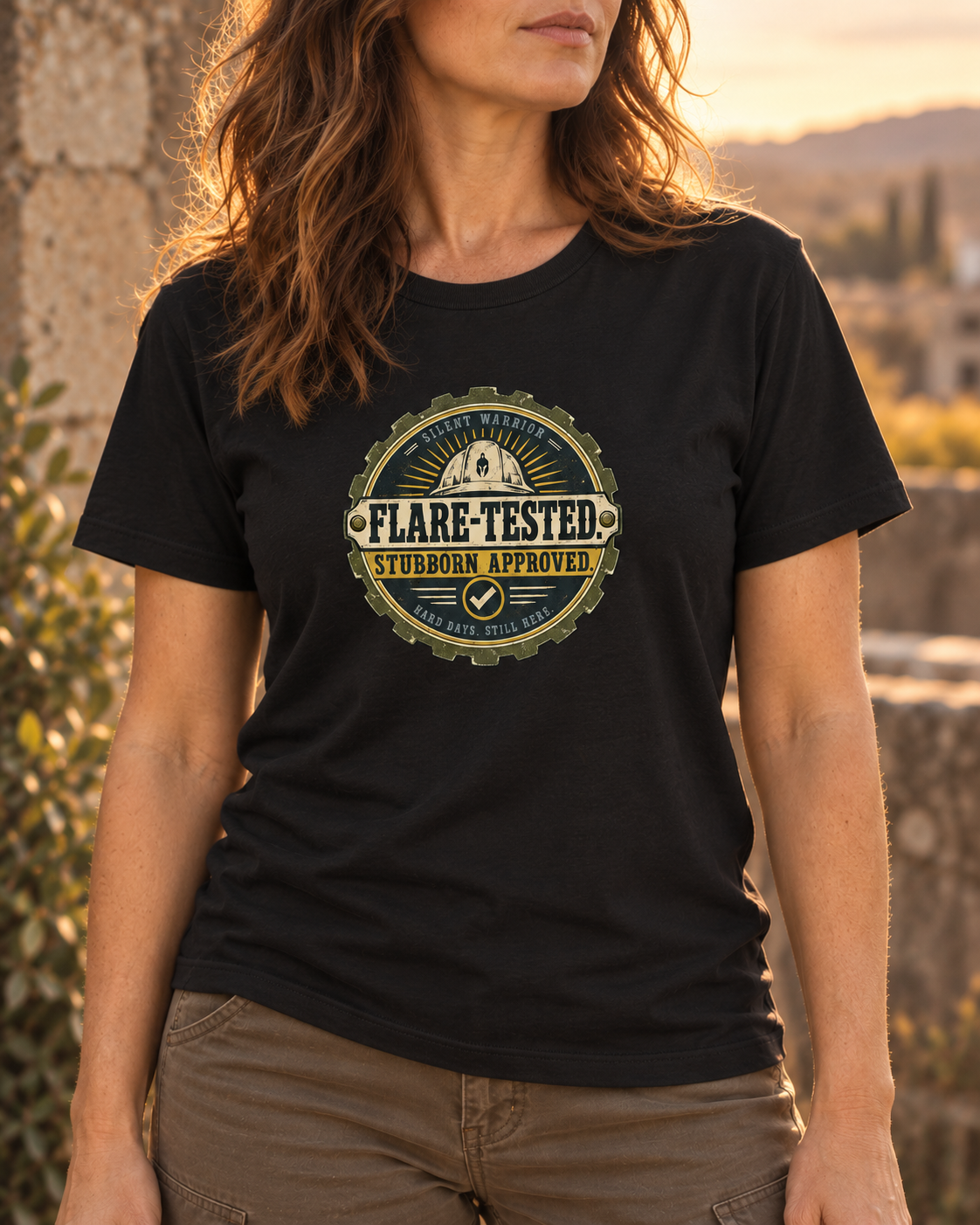 Flare Tested. Stubborn Approved. Tee