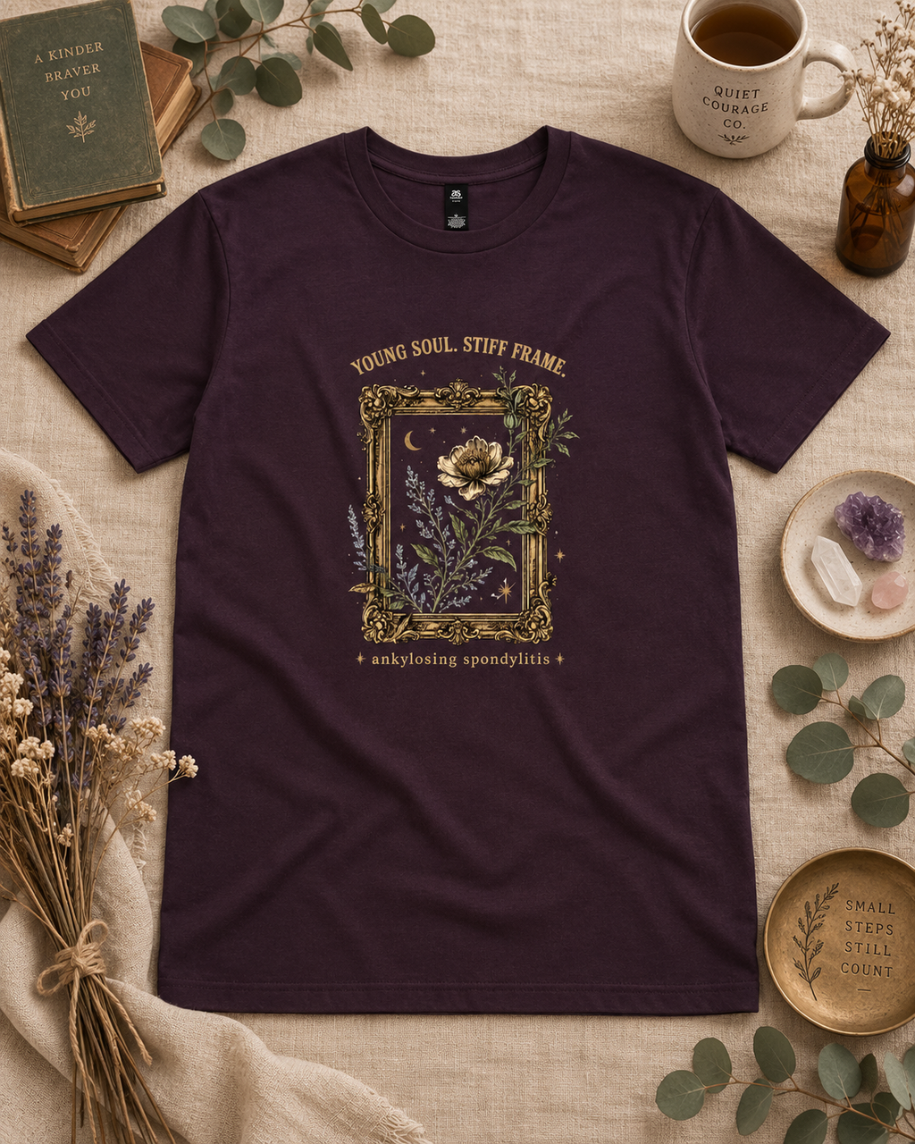 Young Soul. Stiff Frame. — Ankylosing Spondylitis Tee