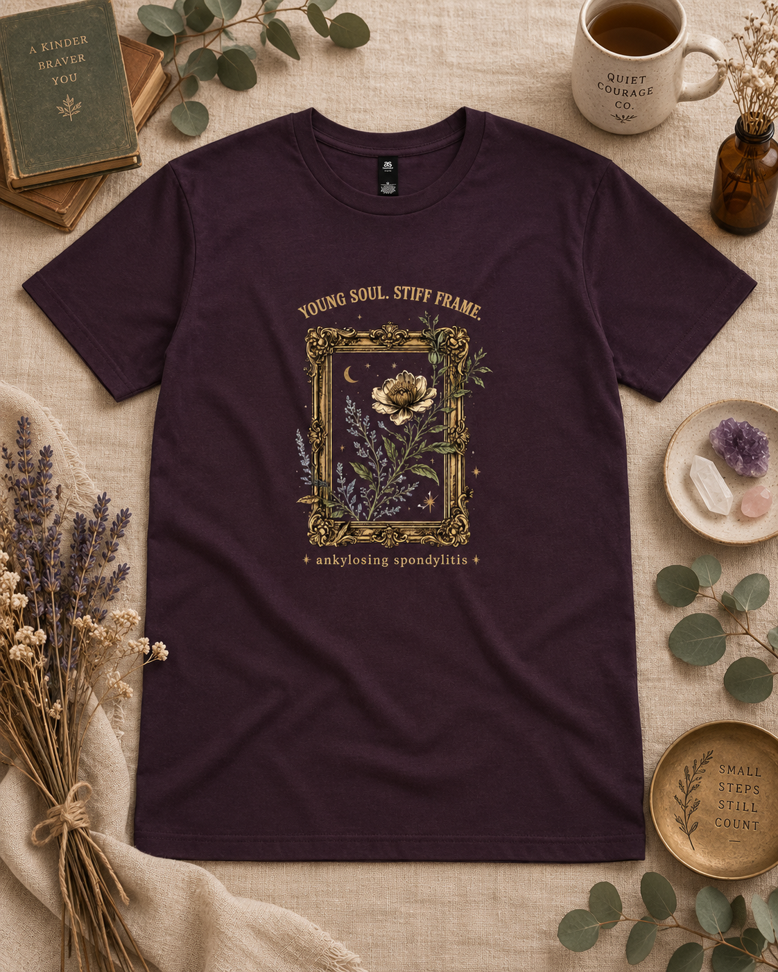 Young Soul. Stiff Frame. — Ankylosing Spondylitis Tee