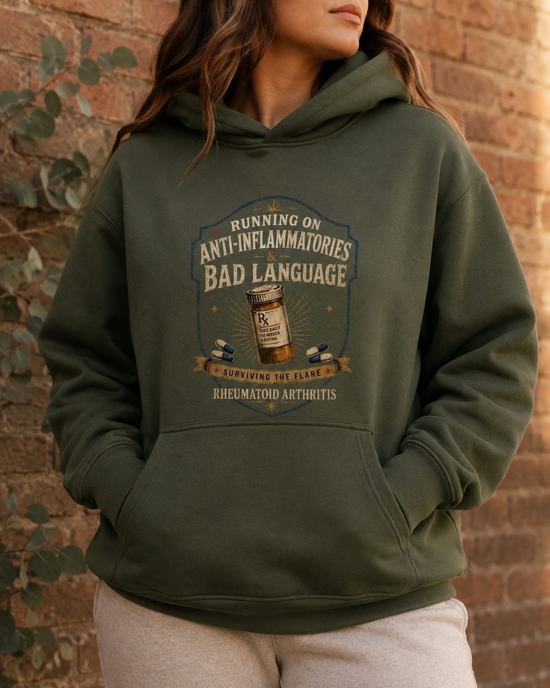 Running on Anti-Inflammatories & Bad Language — Rheumatoid Arthritis Hoodie