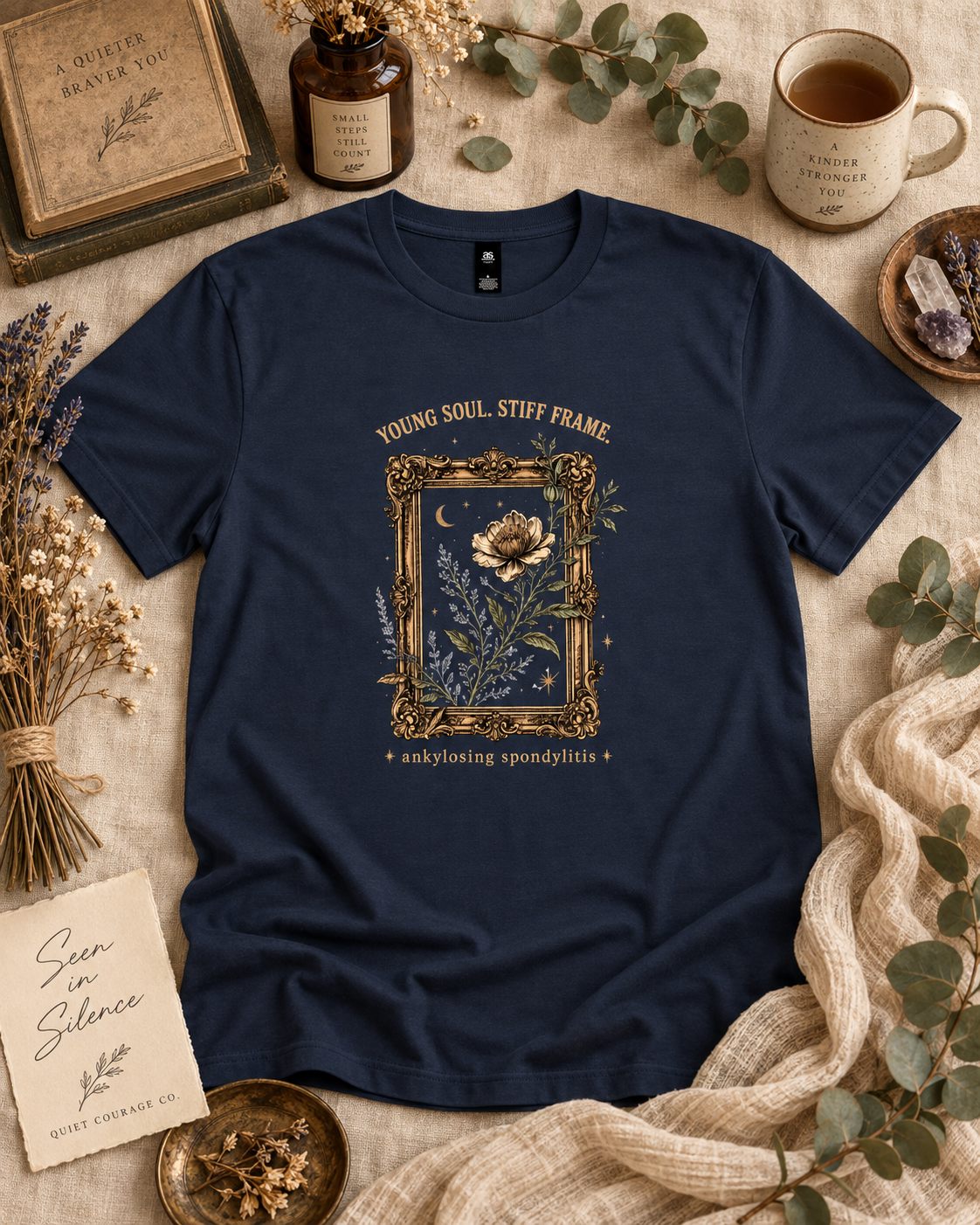 Young Soul. Stiff Frame. — Ankylosing Spondylitis Tee