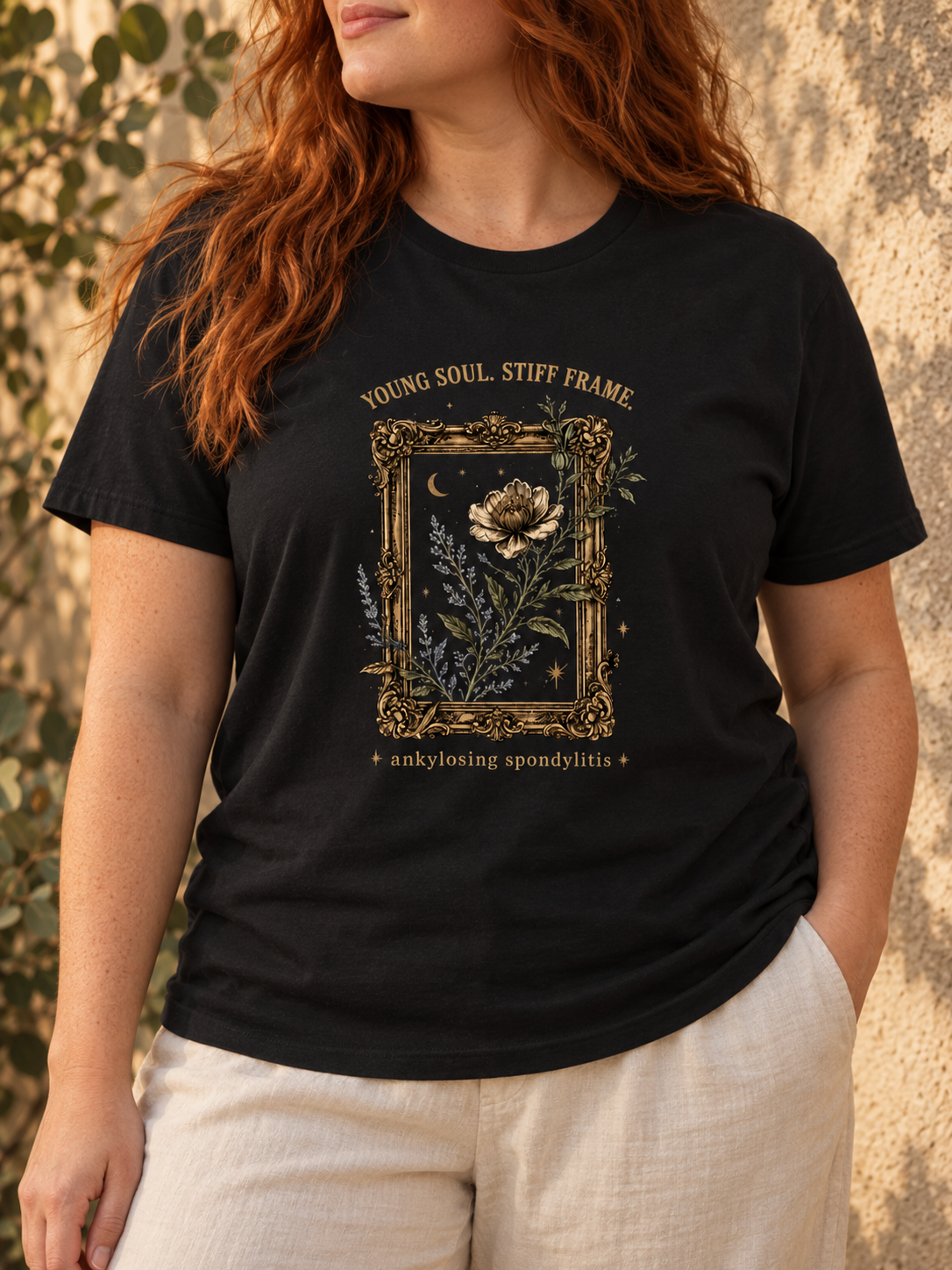 Young Soul. Stiff Frame. — Ankylosing Spondylitis Tee