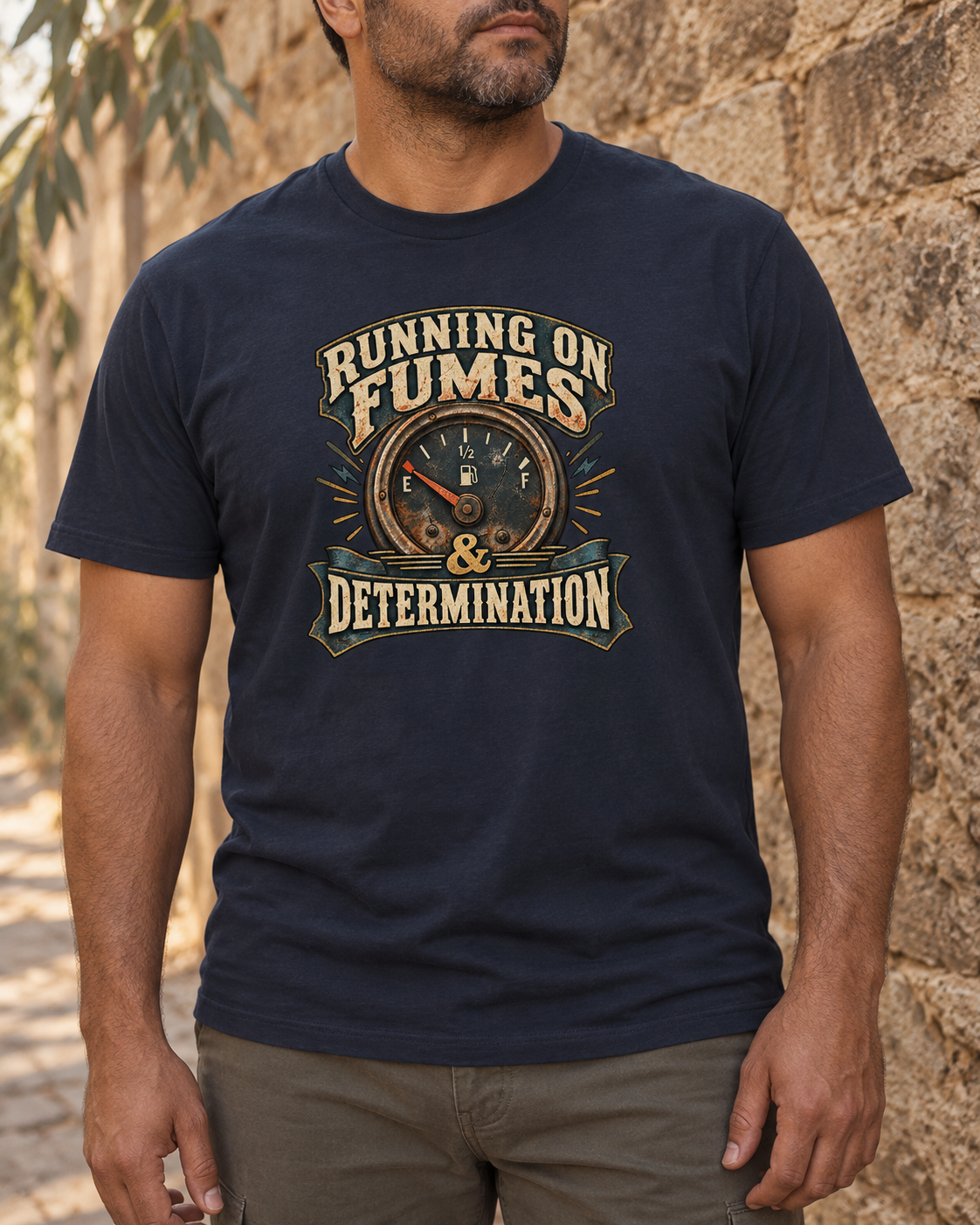 Running on Fumes & Determination Tee