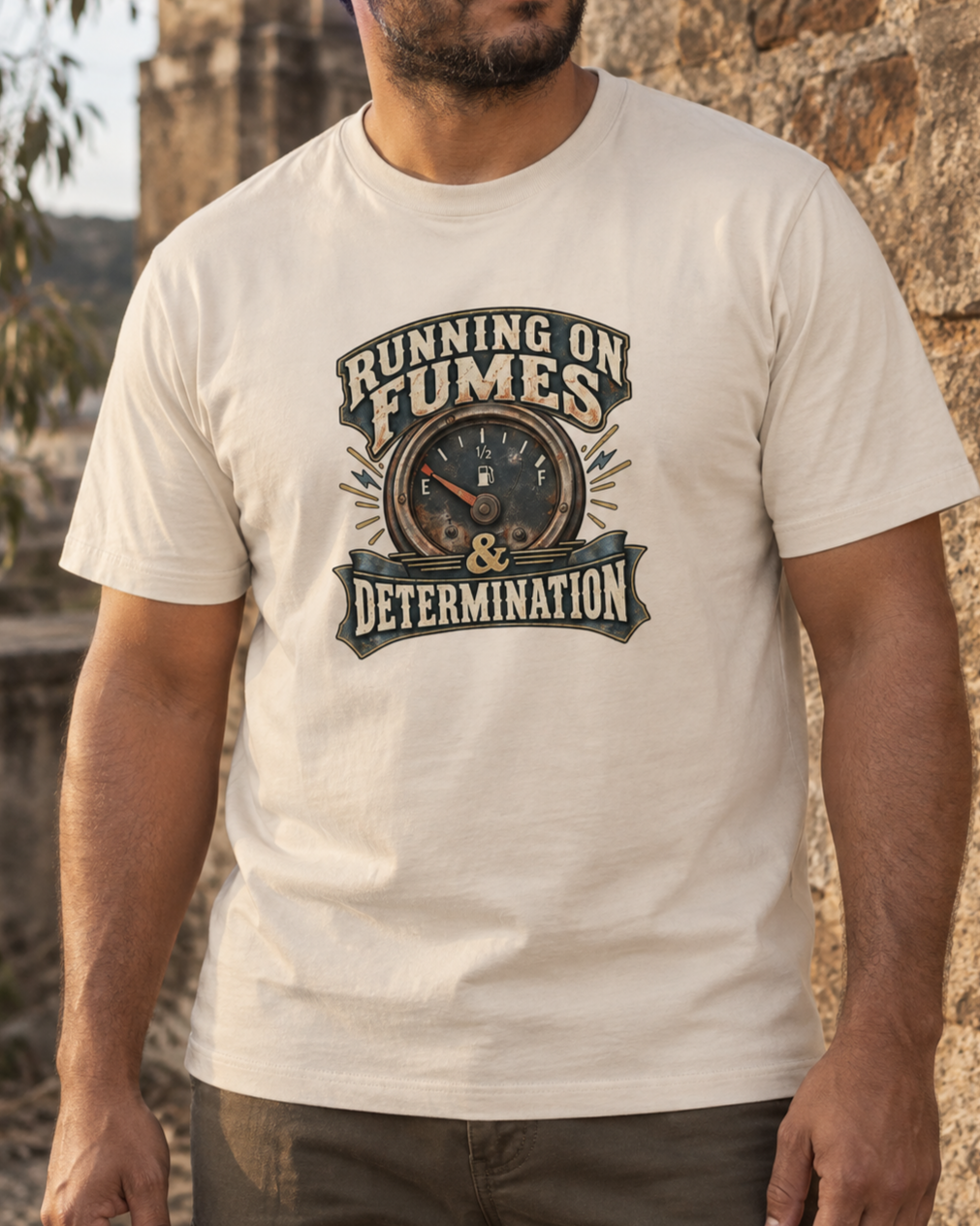 Running on Fumes & Determination Tee