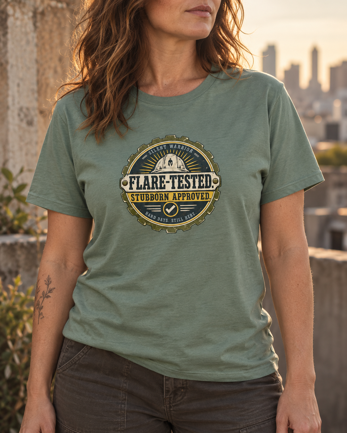 Flare Tested. Stubborn Approved. Tee