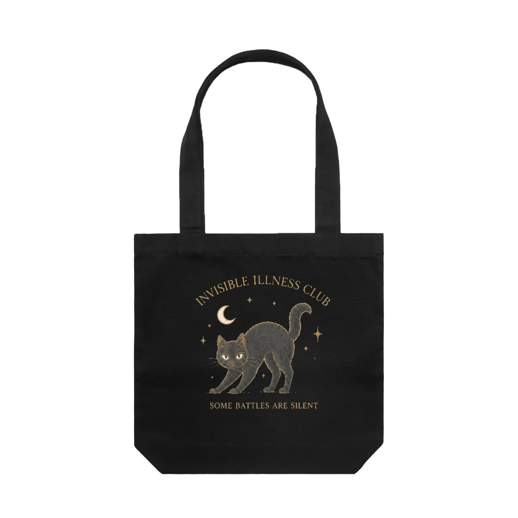 Black front flat lay