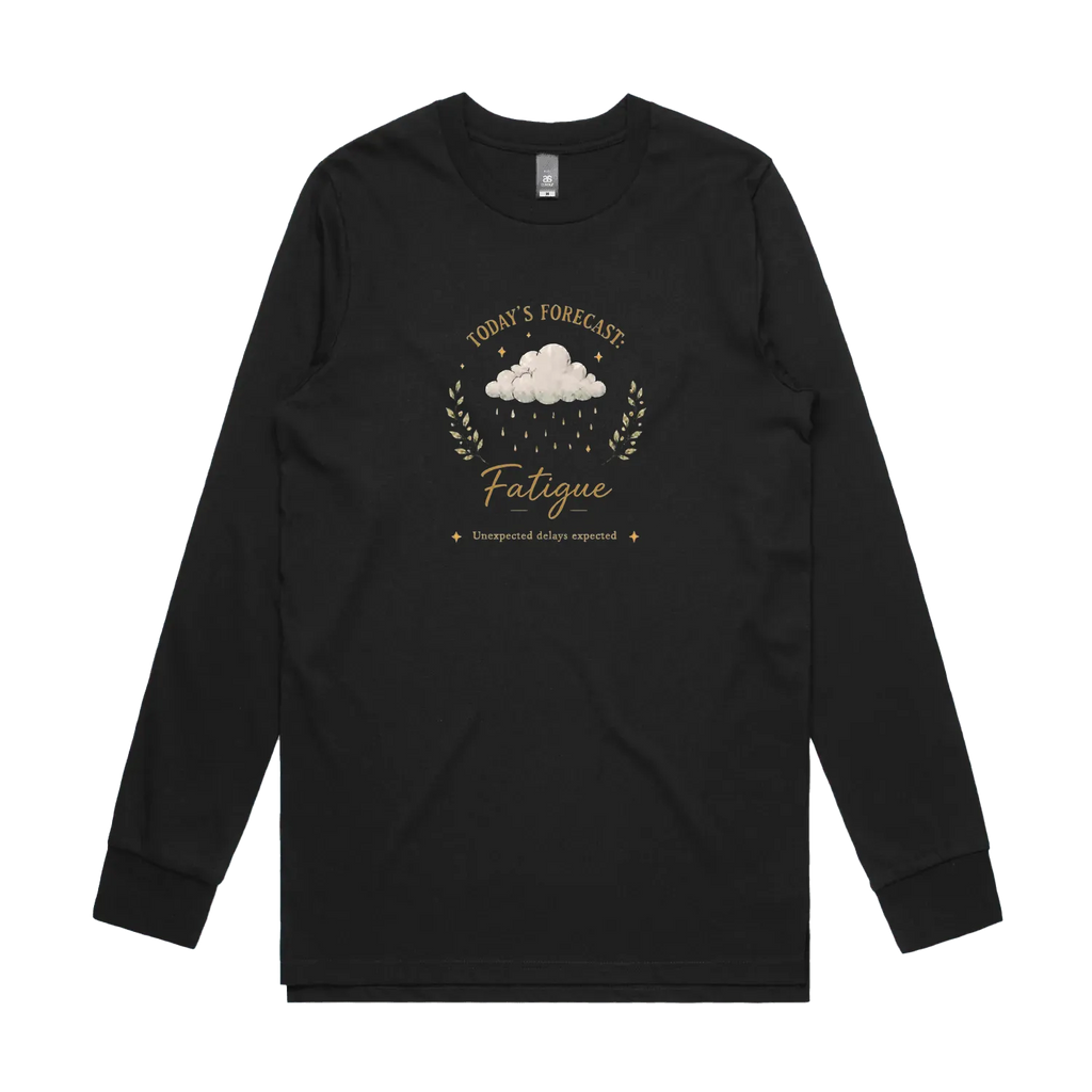 Black front flat lay