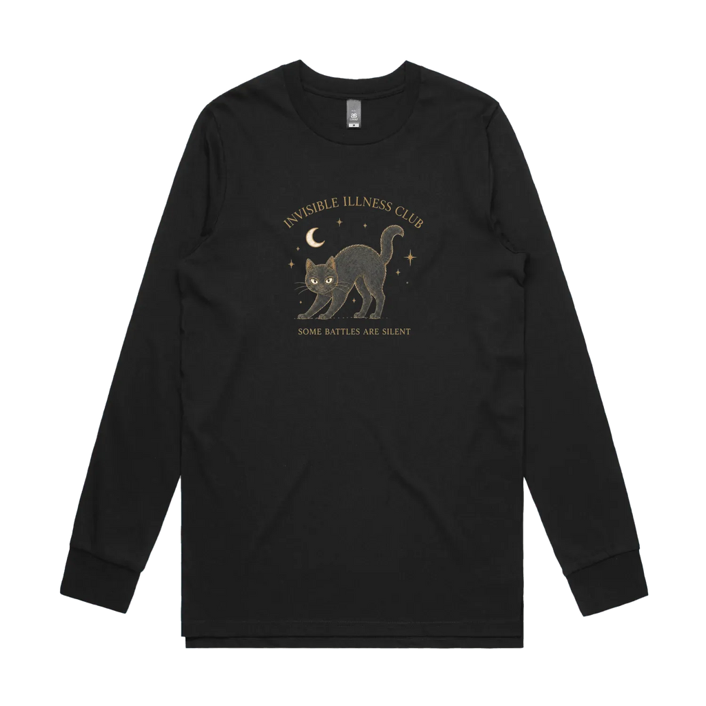 Black front flat lay