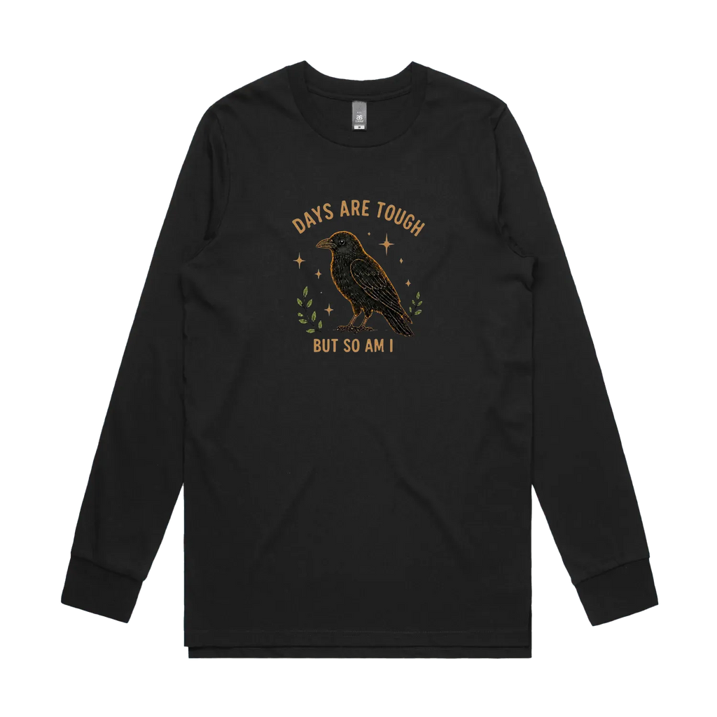 Black front flat lay
