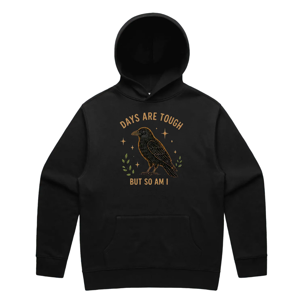 Black front flat lay