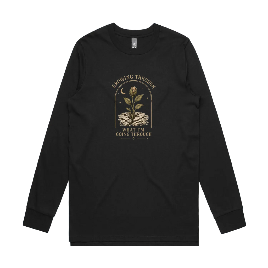 Black front flat lay