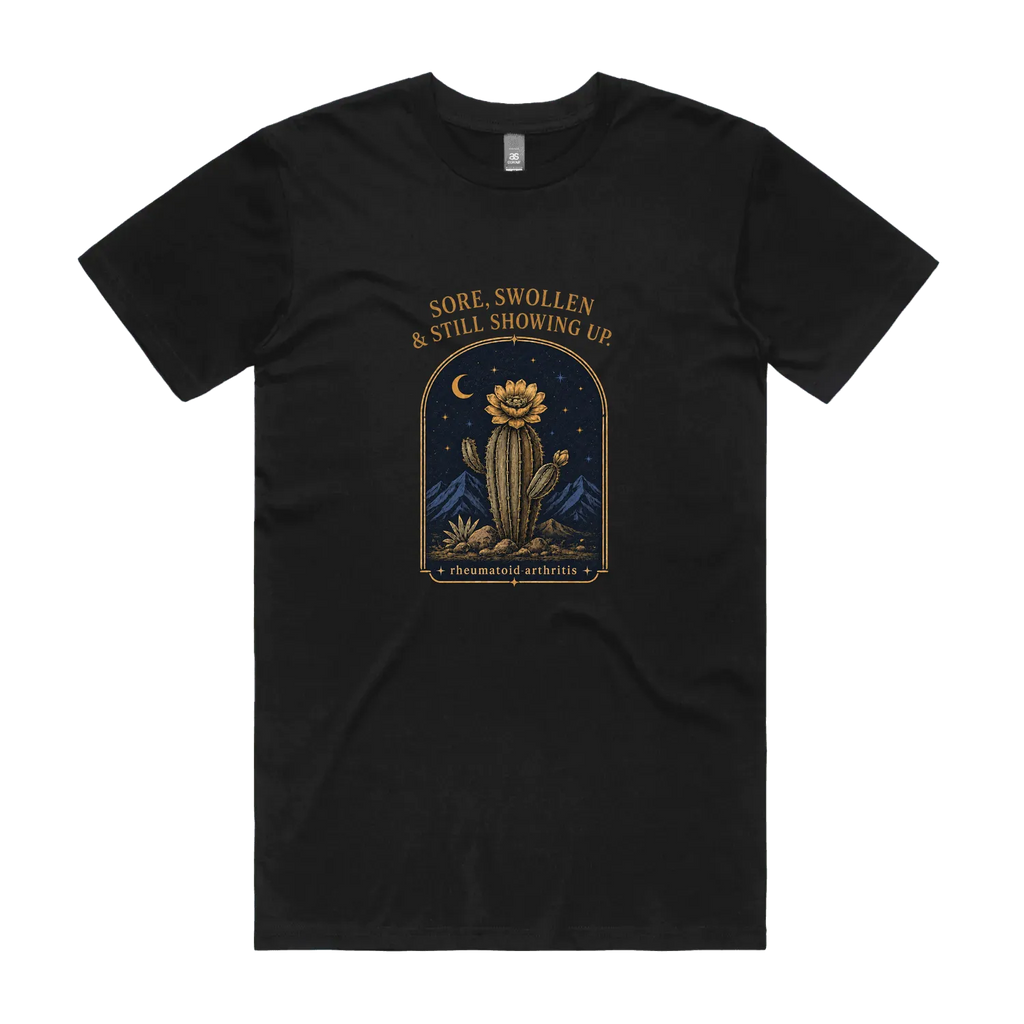 Black front flat lay