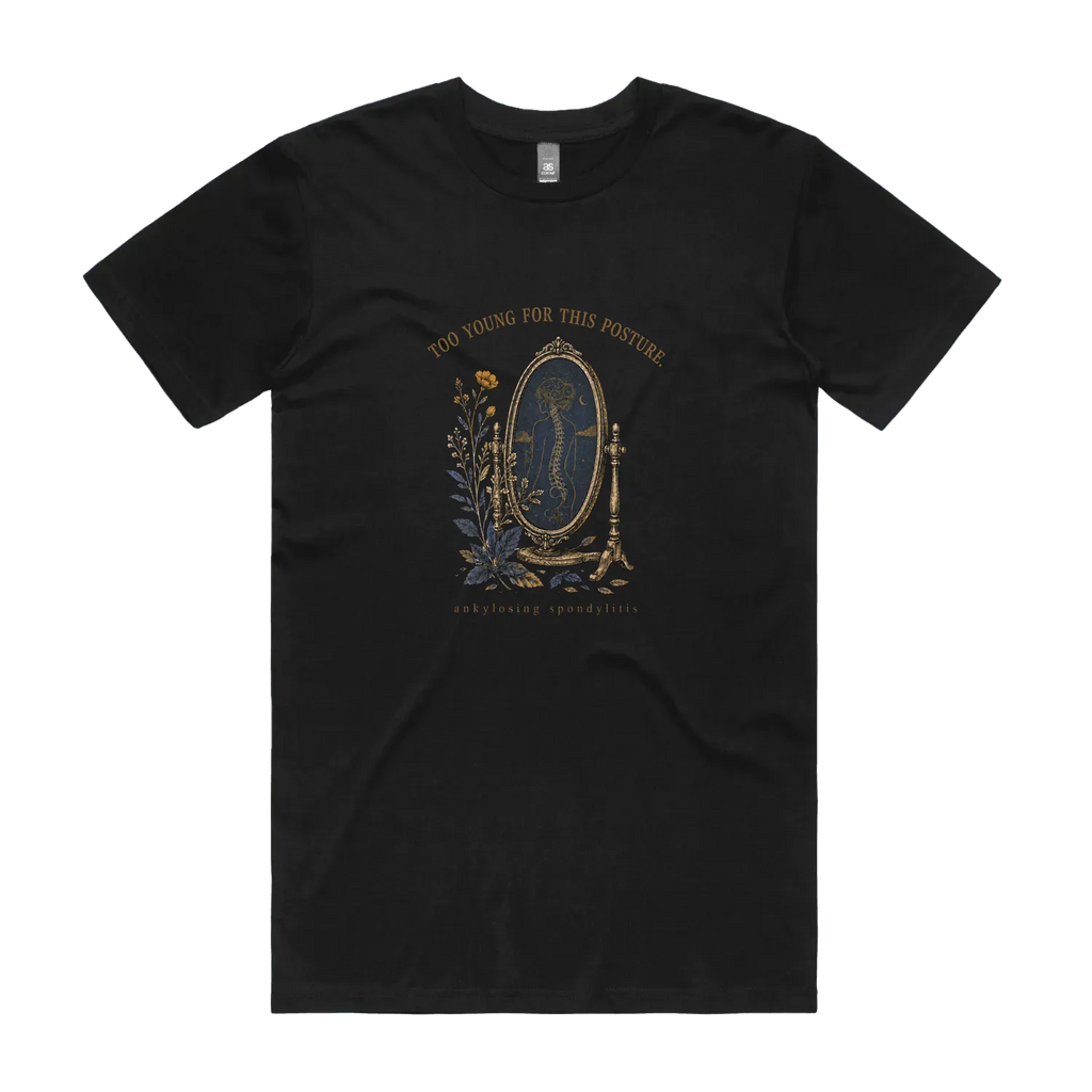 Black front flat lay