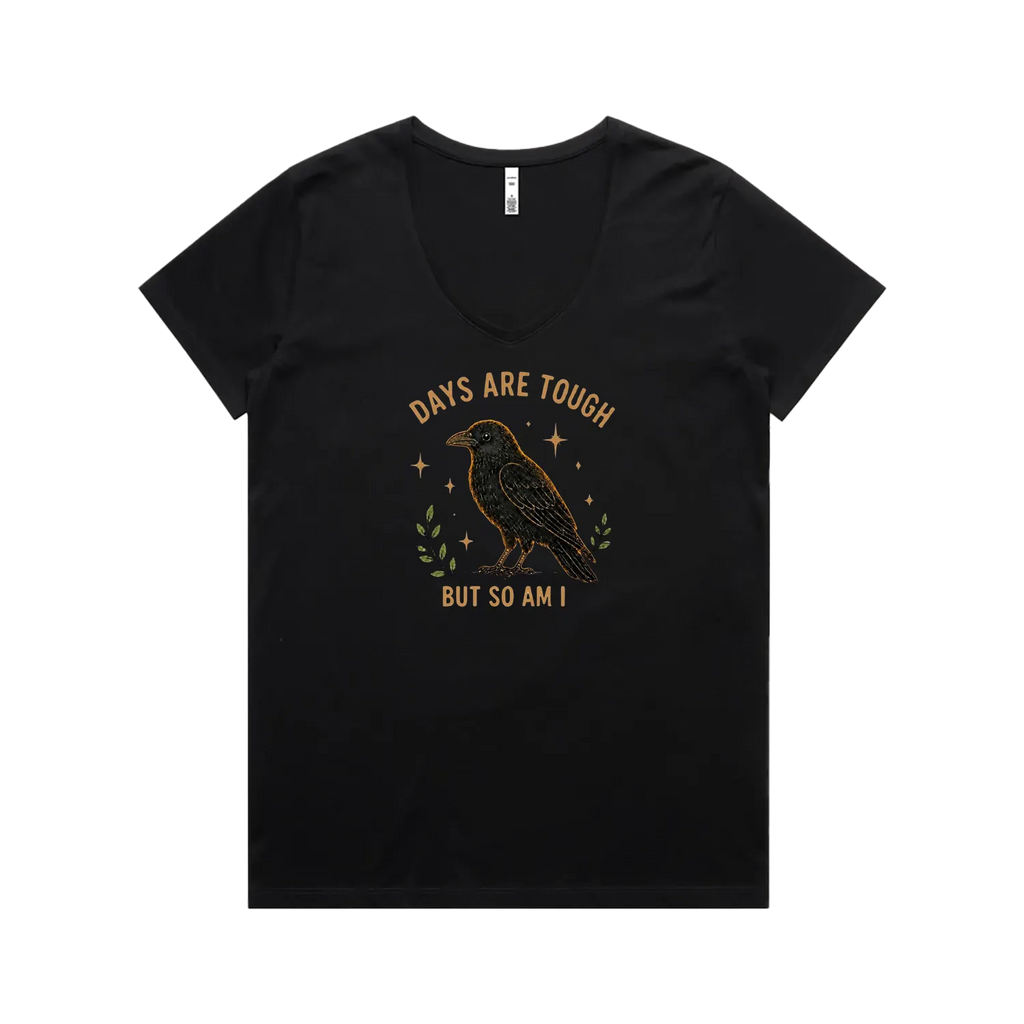 Black front flat lay