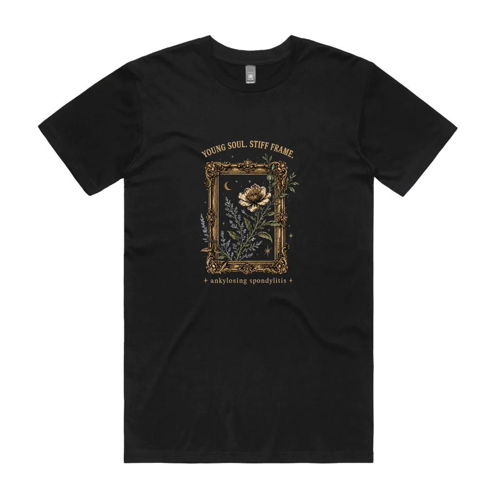 Black front flat lay