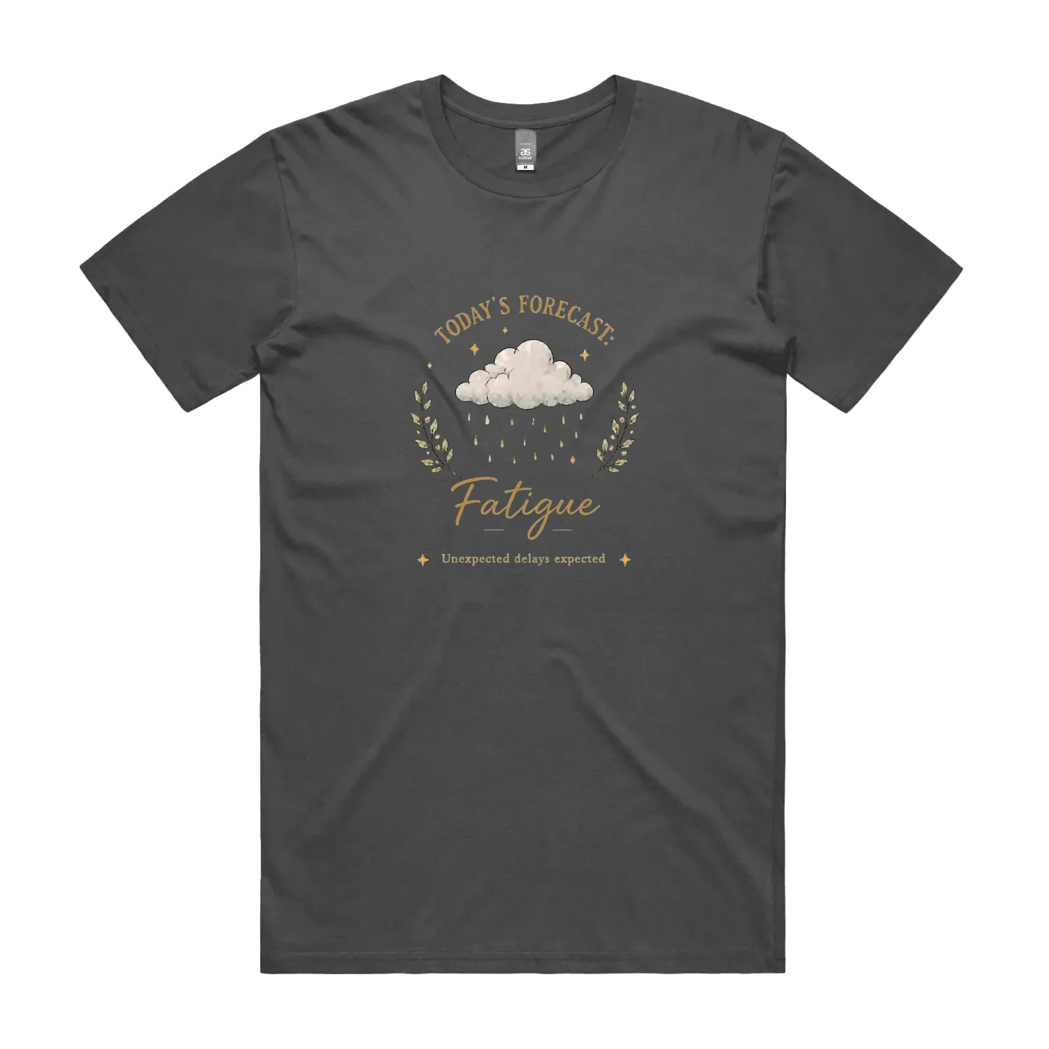 Charcoal front flat lay