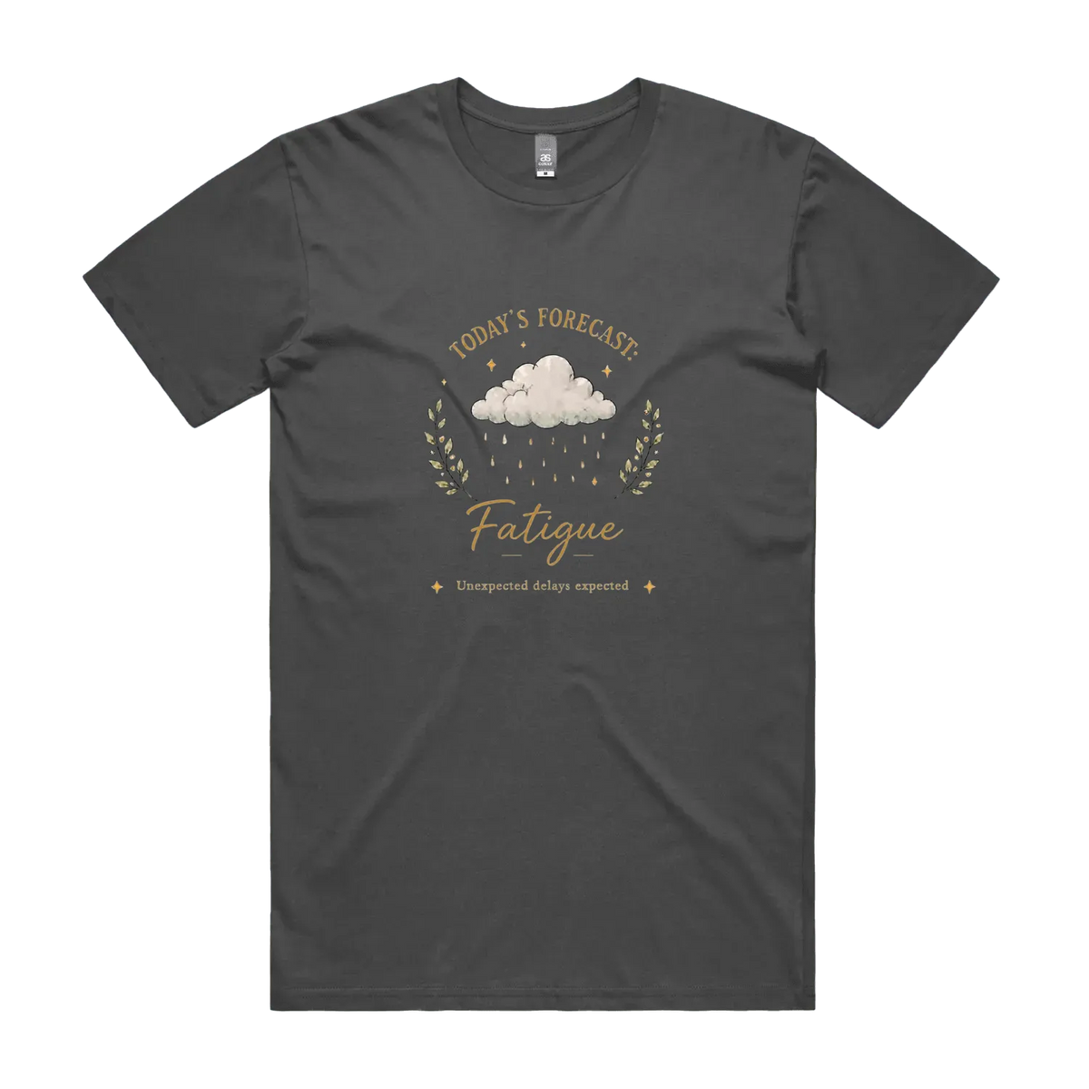 Charcoal front flat lay