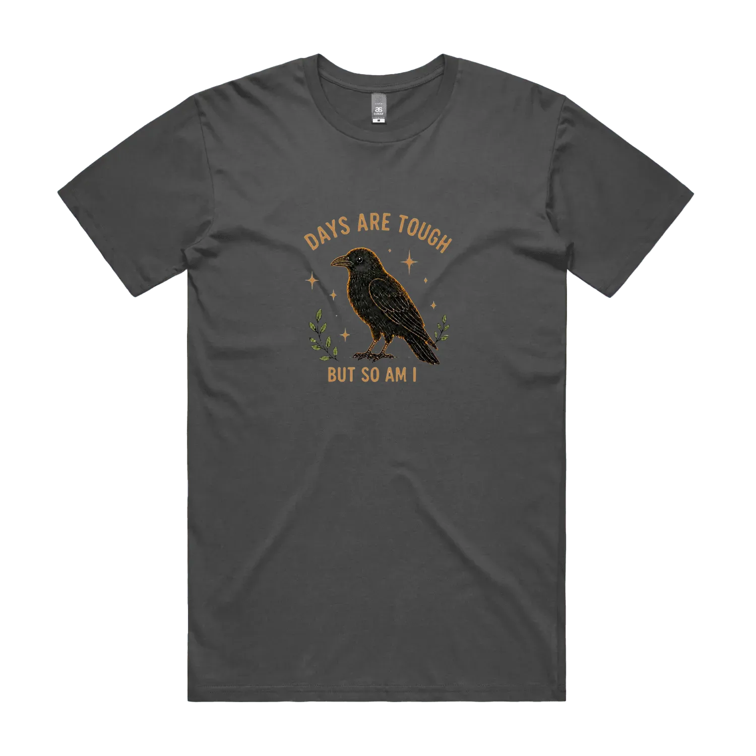 Charcoal front flat lay
