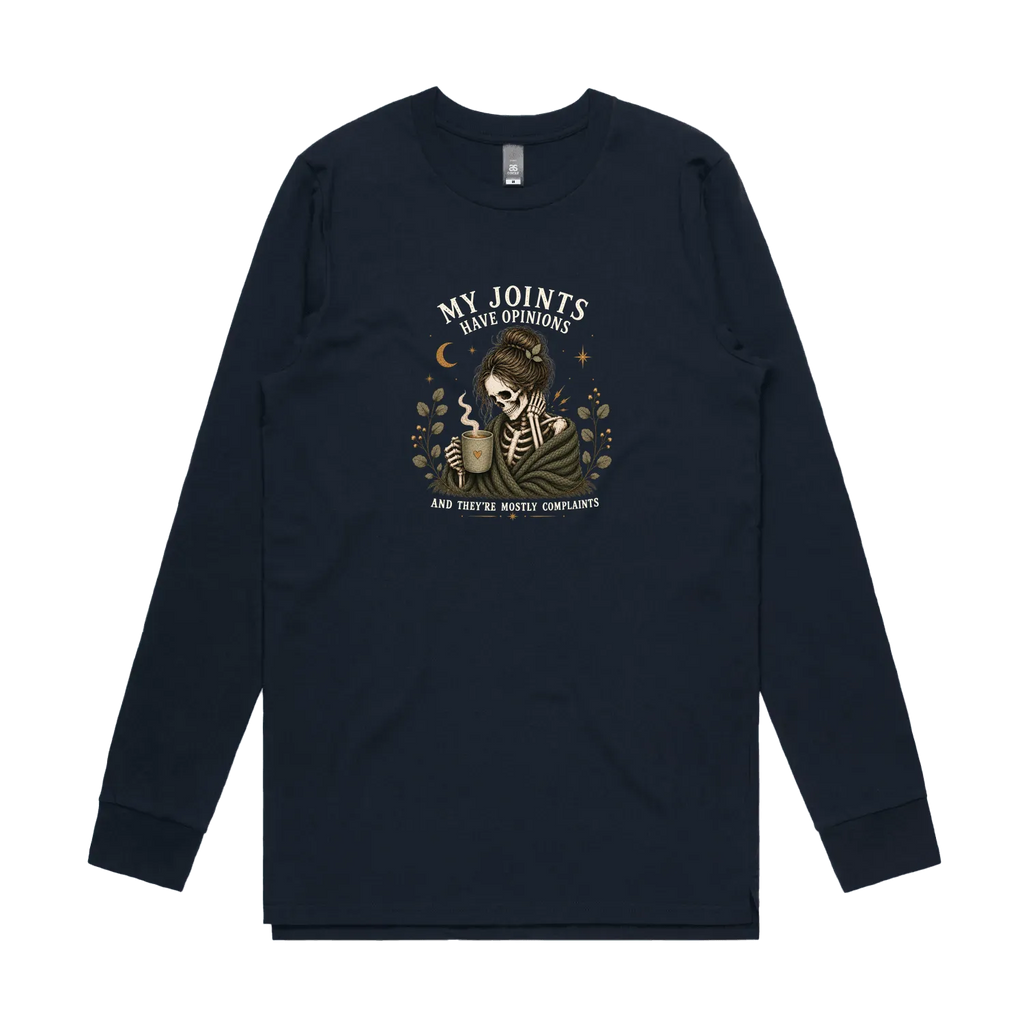 Navy front flat lay