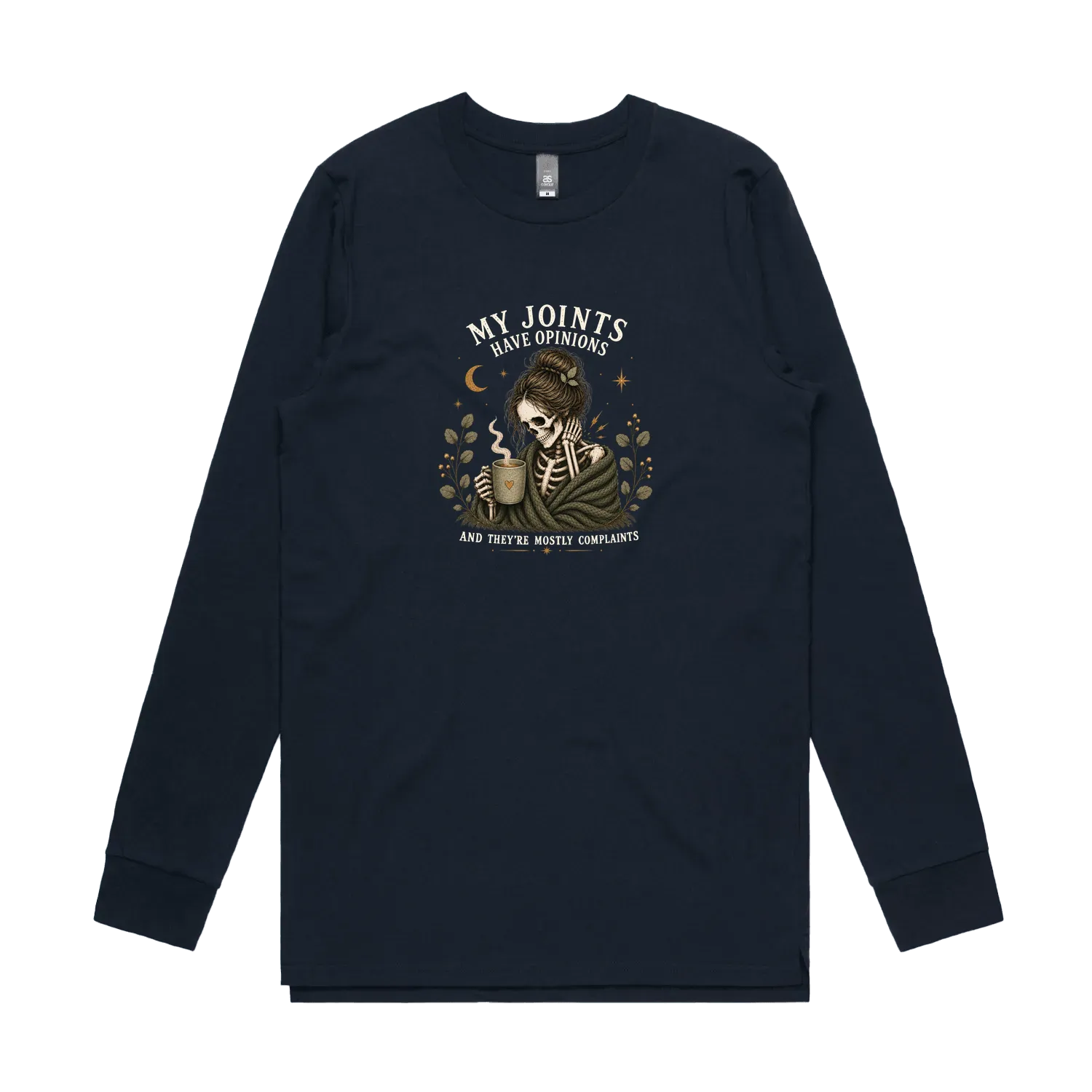 Navy front flat lay