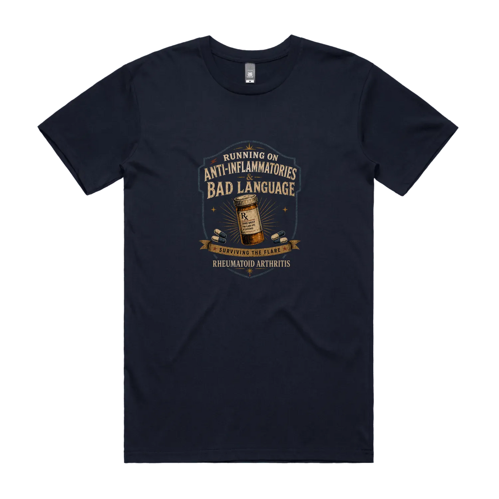 Navy front flat lay