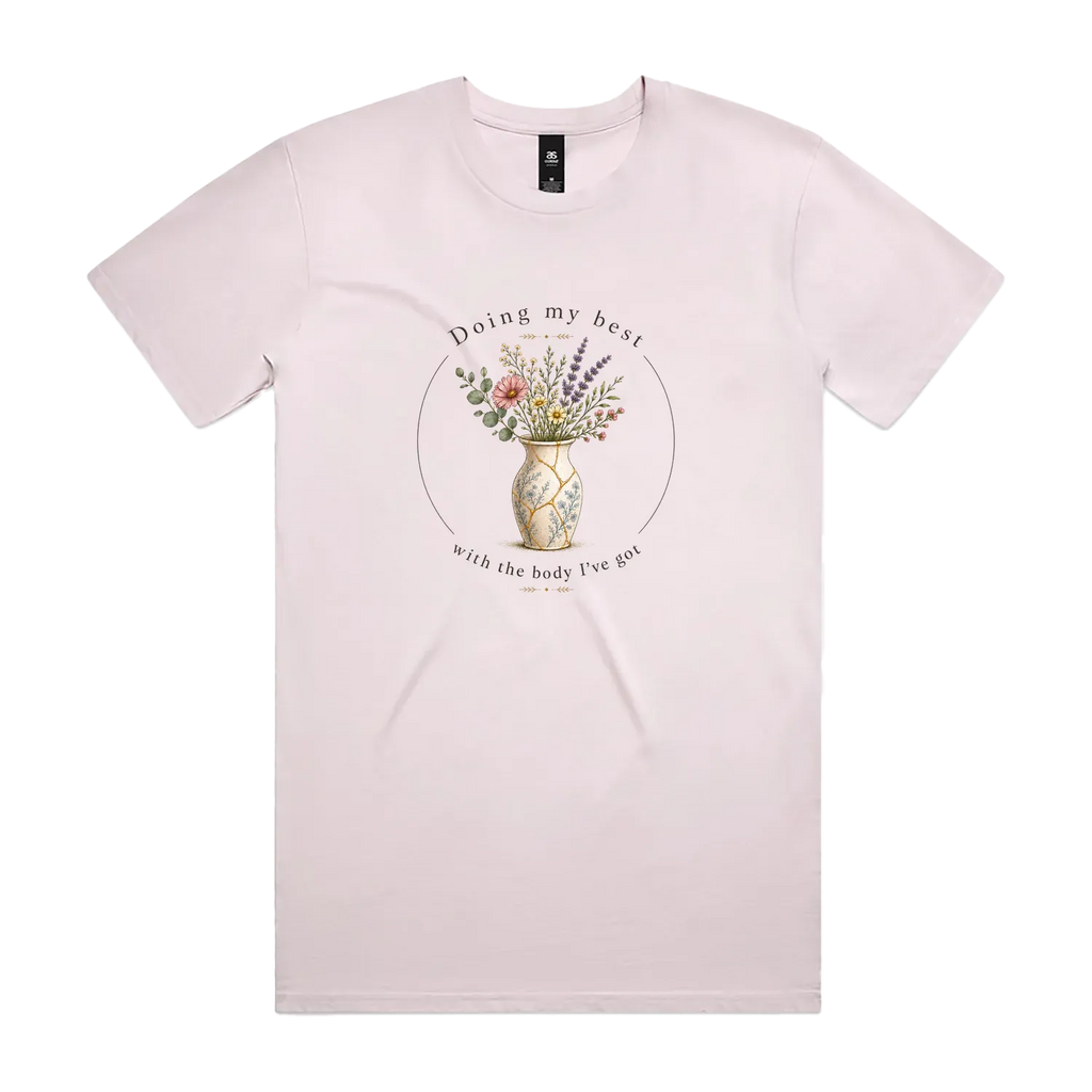 Orchid front flat lay