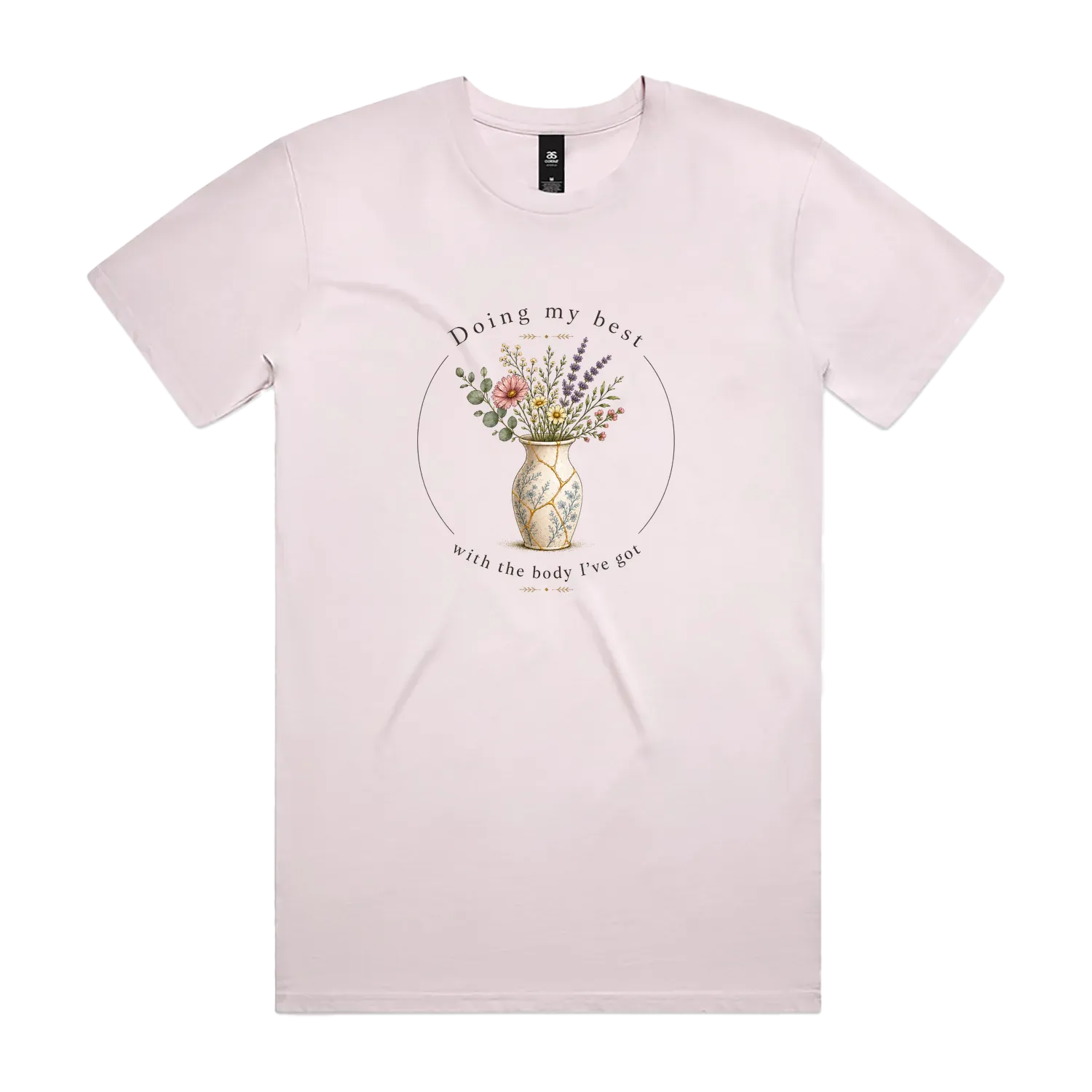 Orchid front flat lay