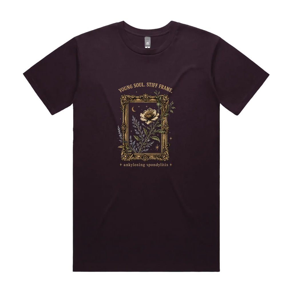 Plum front flat lay