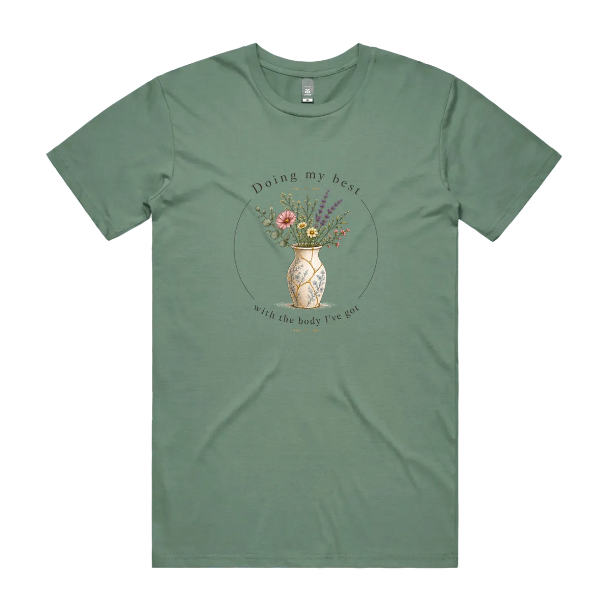 Sage front flat lay