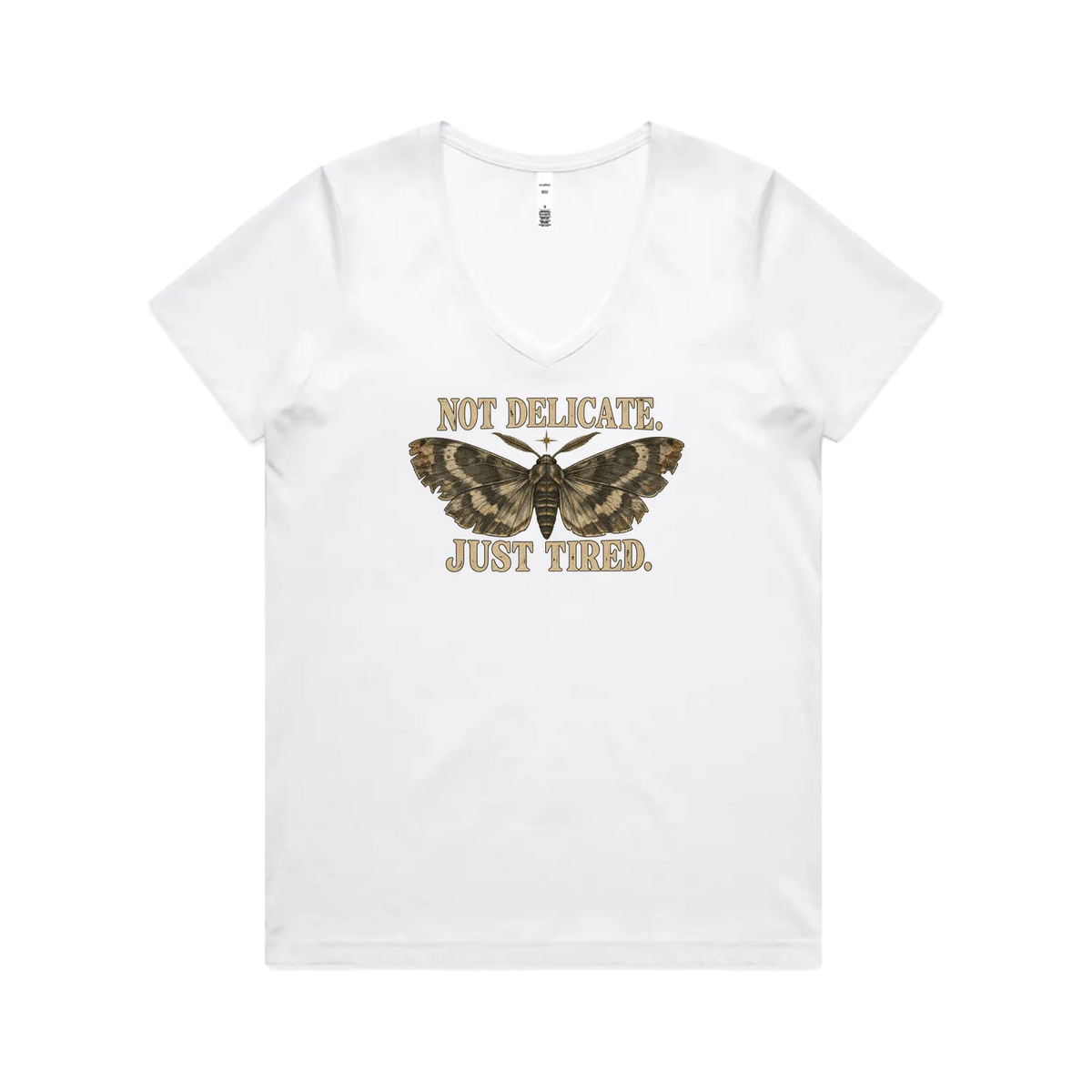 White front flat lay