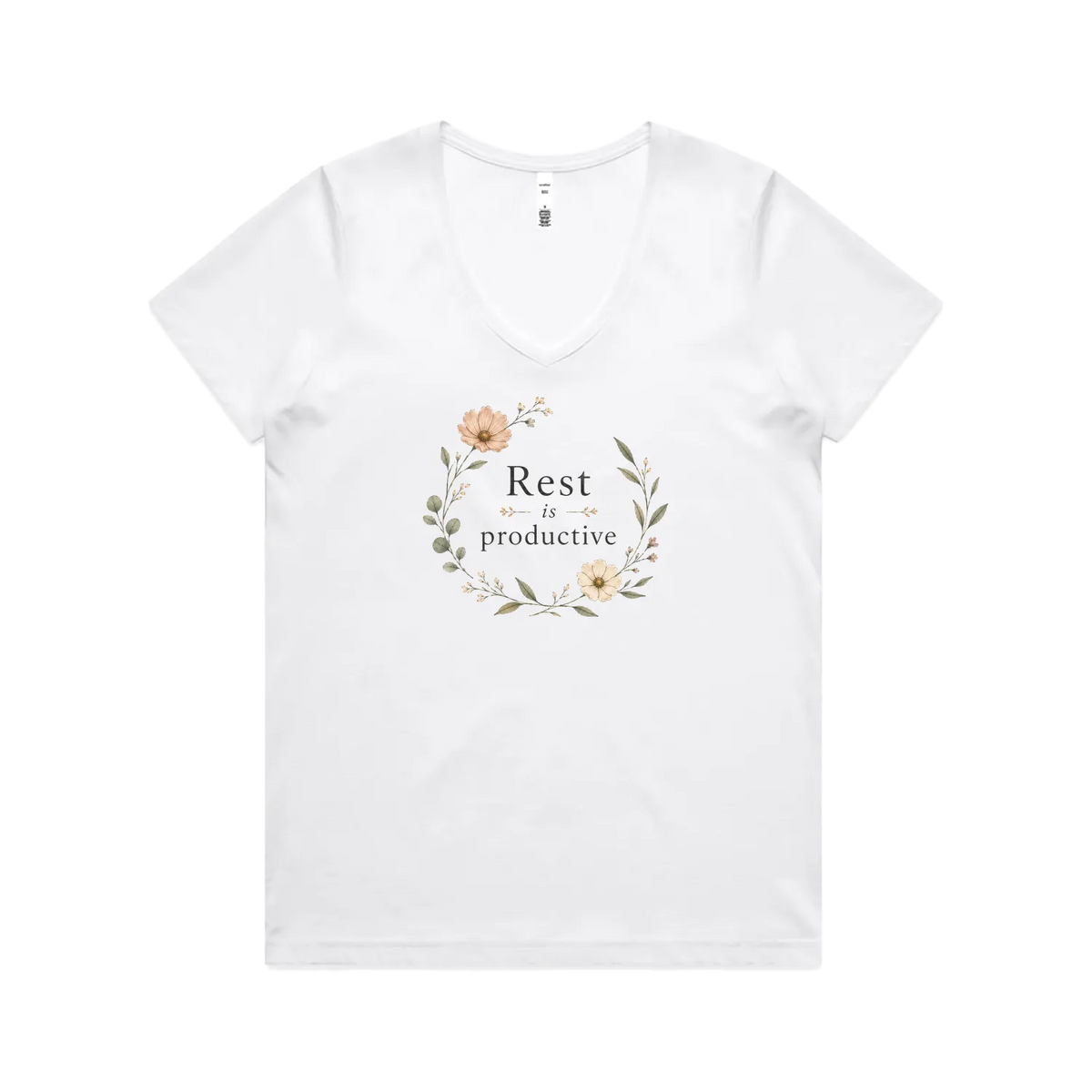 White front flat lay