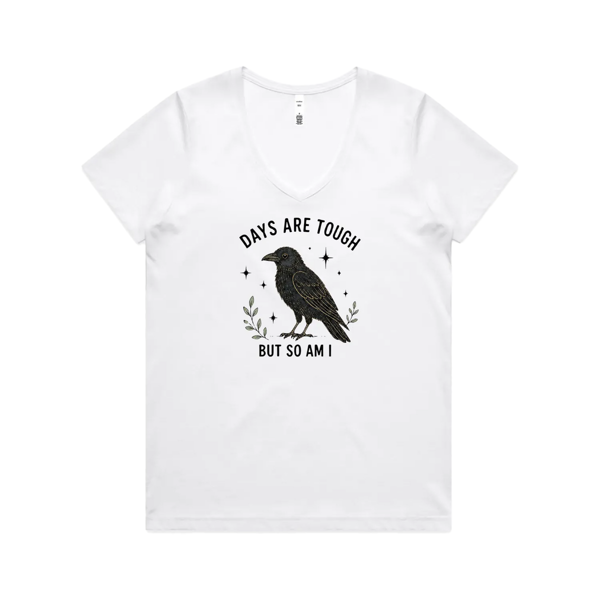 White front flat lay