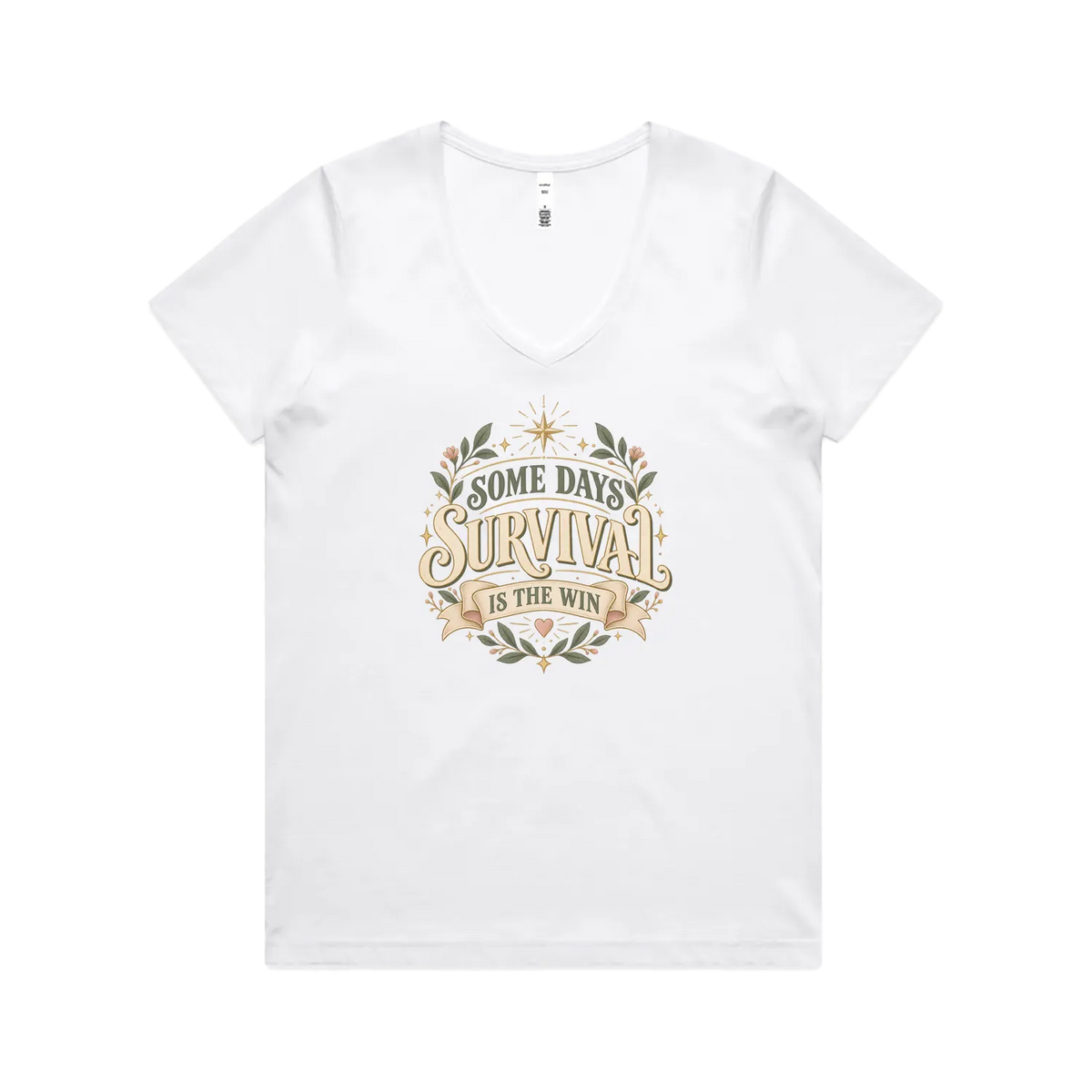 White front flat lay