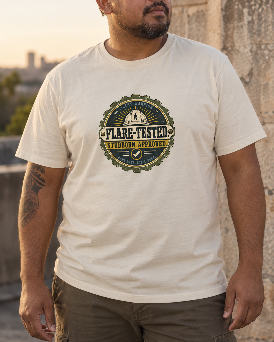 Flare Tested. Stubborn Approved. Tee
