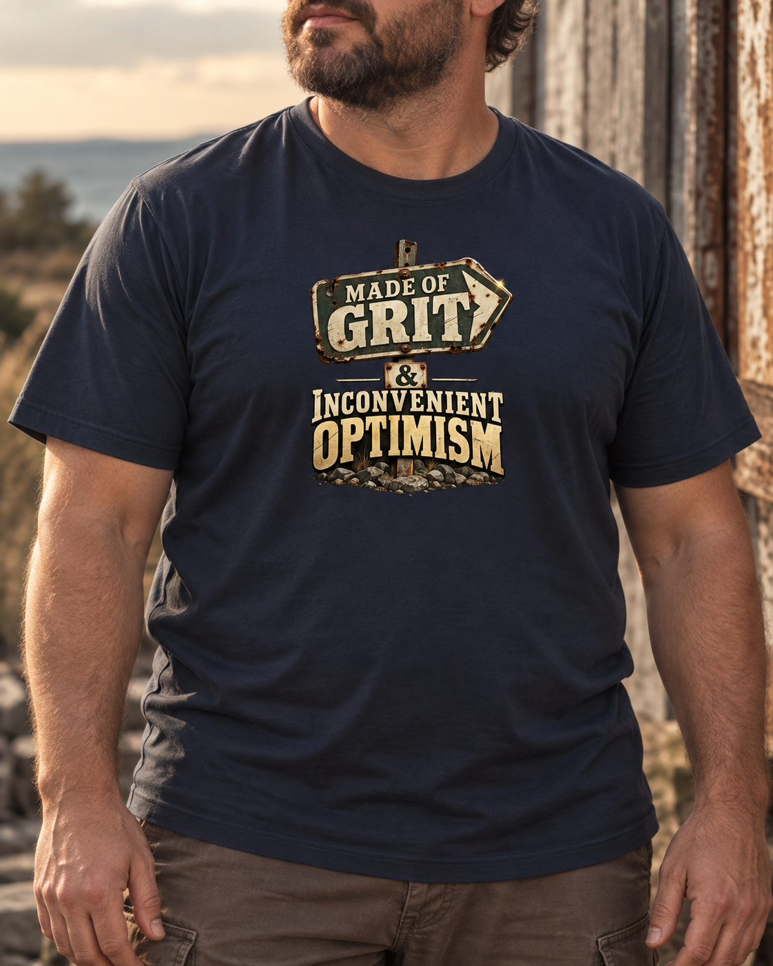 Made of Grit & Inconvenient Optimism Tee