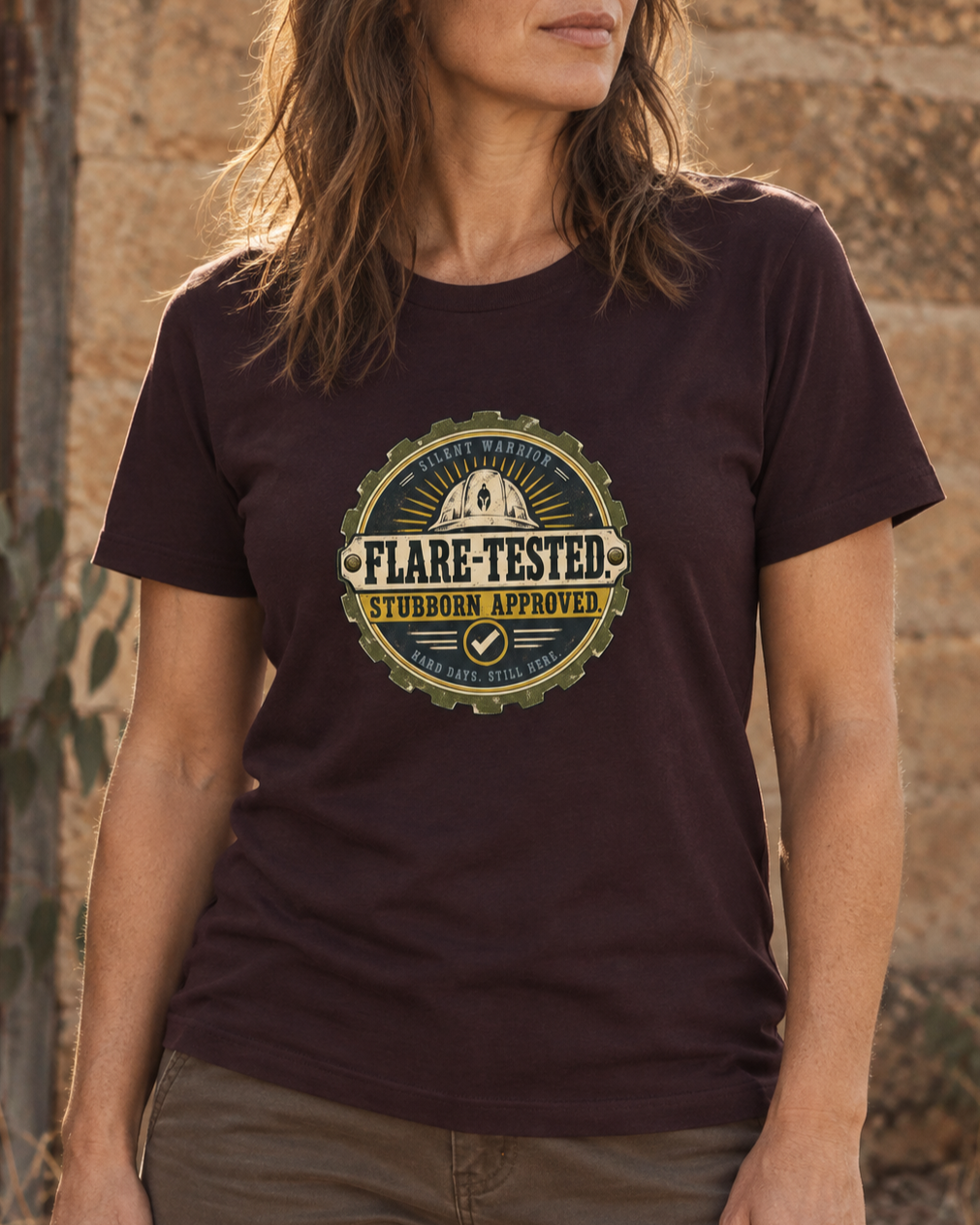 Flare Tested. Stubborn Approved. Tee