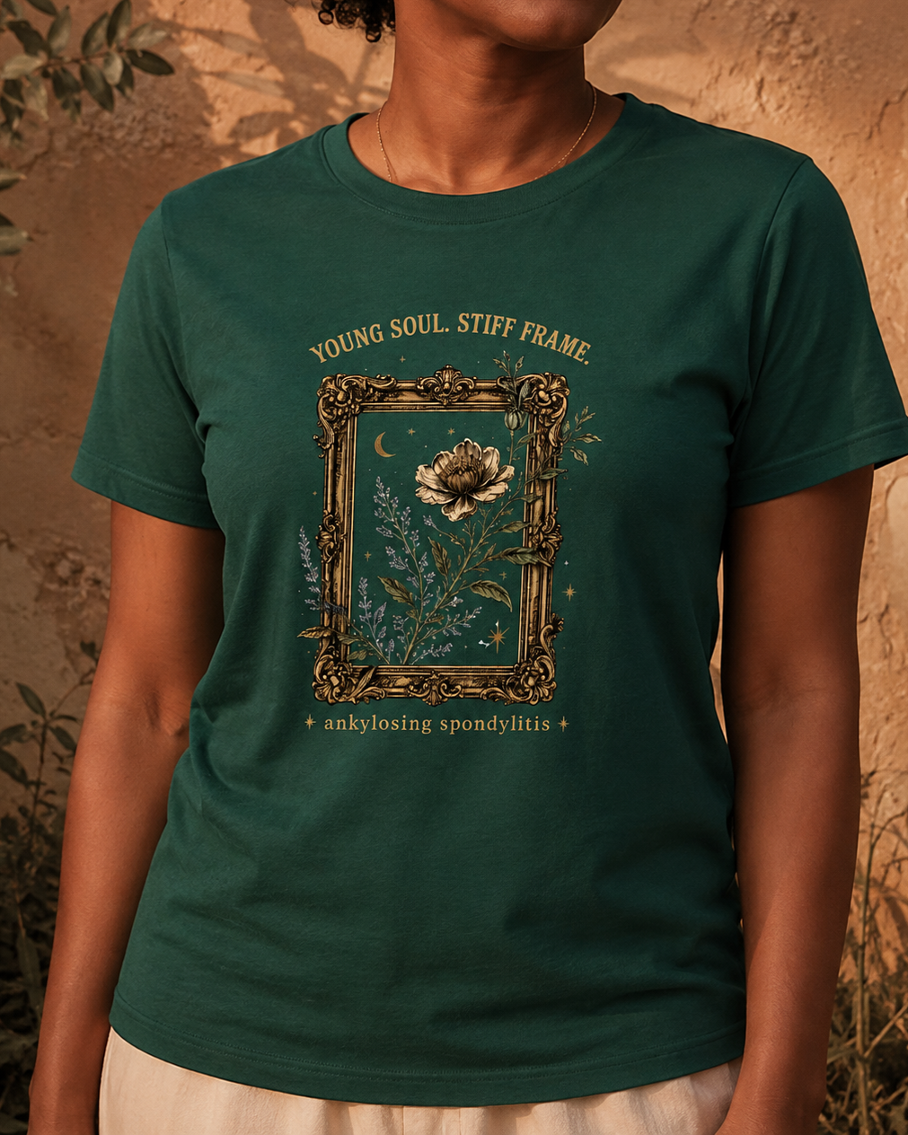 Young Soul. Stiff Frame. — Ankylosing Spondylitis Tee