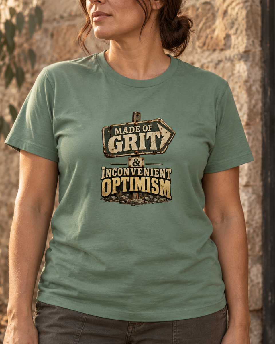 Made of Grit & Inconvenient Optimism Tee