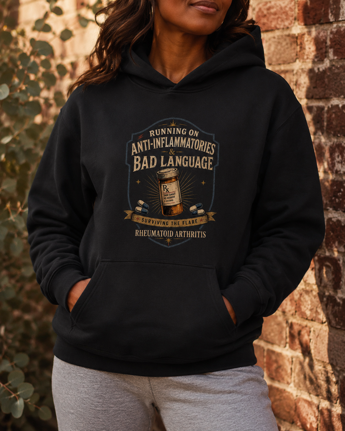 Running on Anti-Inflammatories & Bad Language — Rheumatoid Arthritis Hoodie