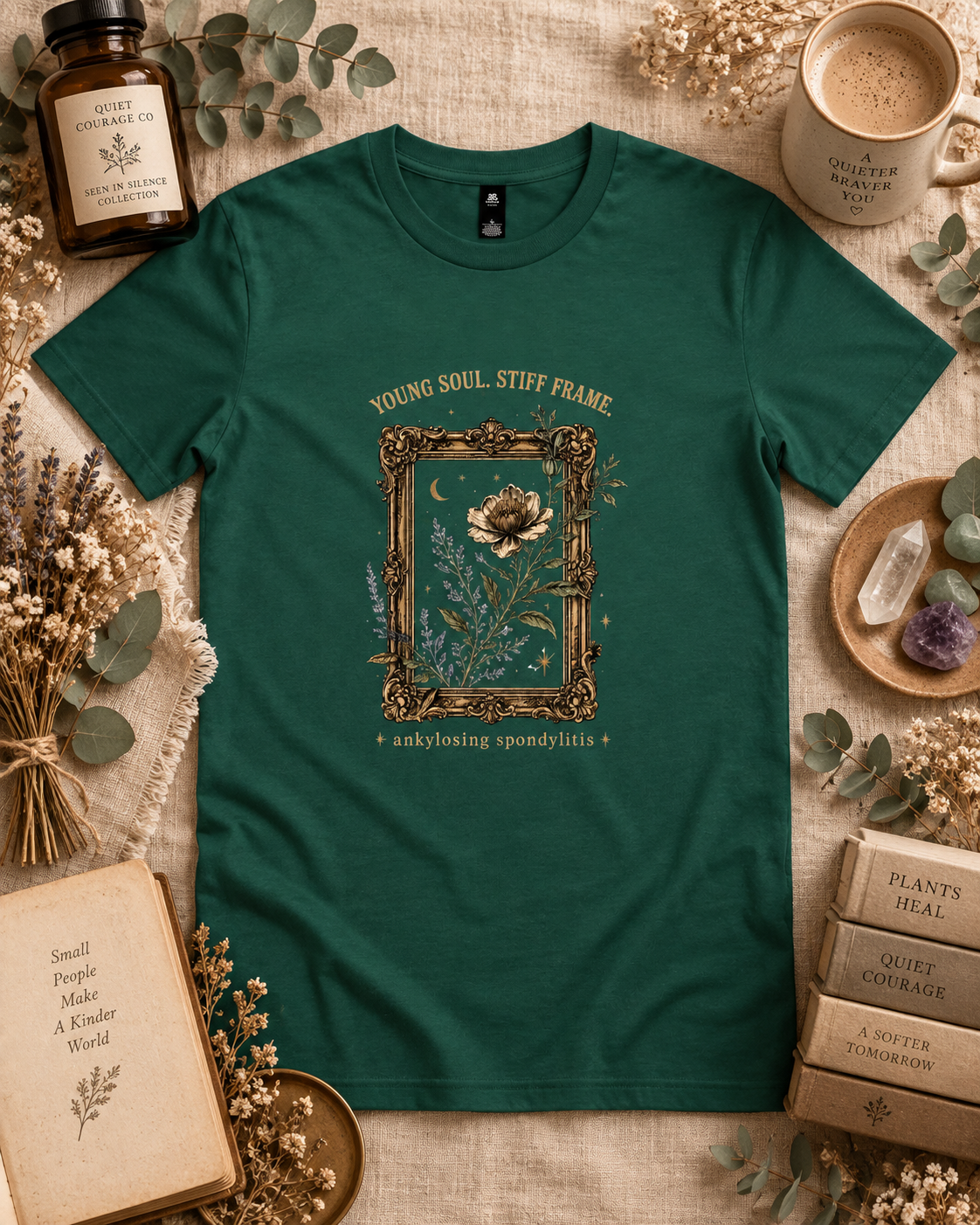 Young Soul. Stiff Frame. — Ankylosing Spondylitis Tee