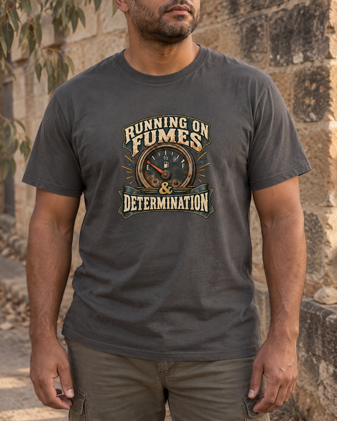 Running on Fumes & Determination Tee